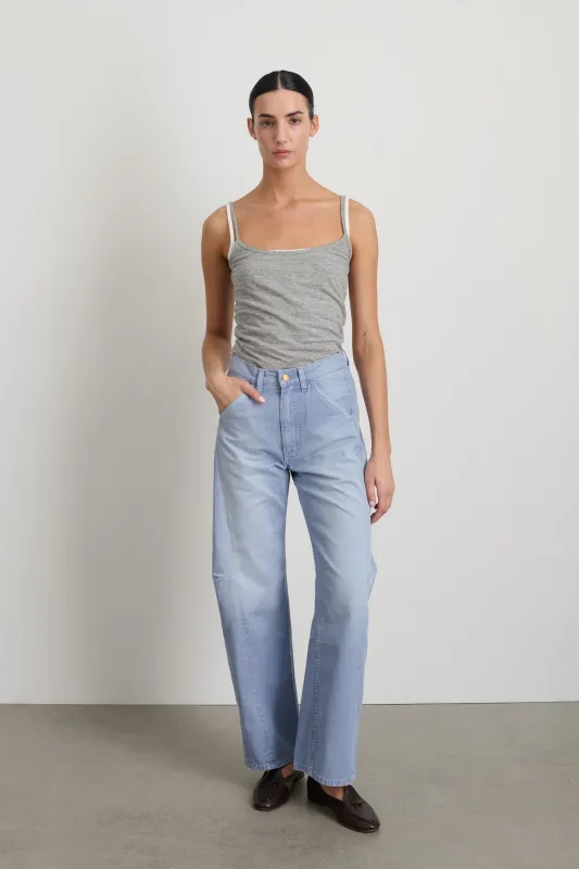 Lange Lasso Chino Pale Blue made by B Sides Jeans