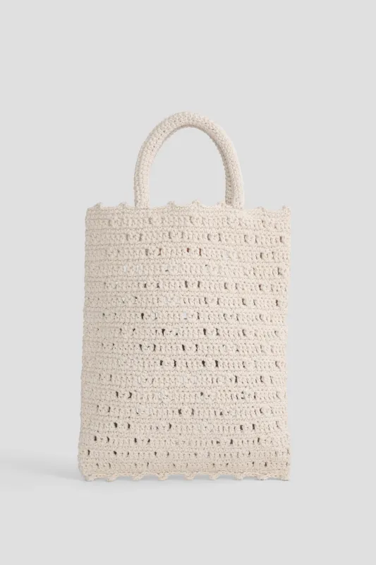 Nico Crochet Tote Ecrú sold by B Sides Jeans