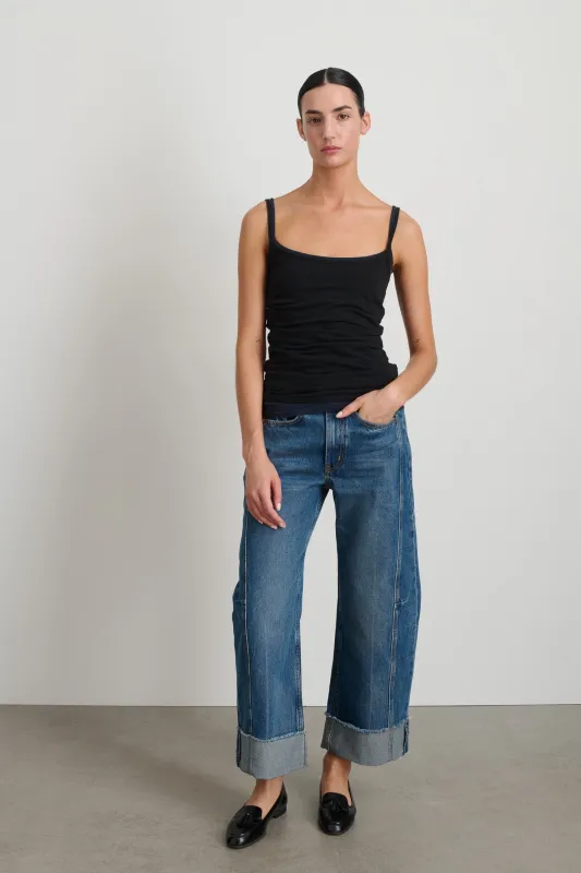 Zora Tank Navy sold by B Sides Jeans