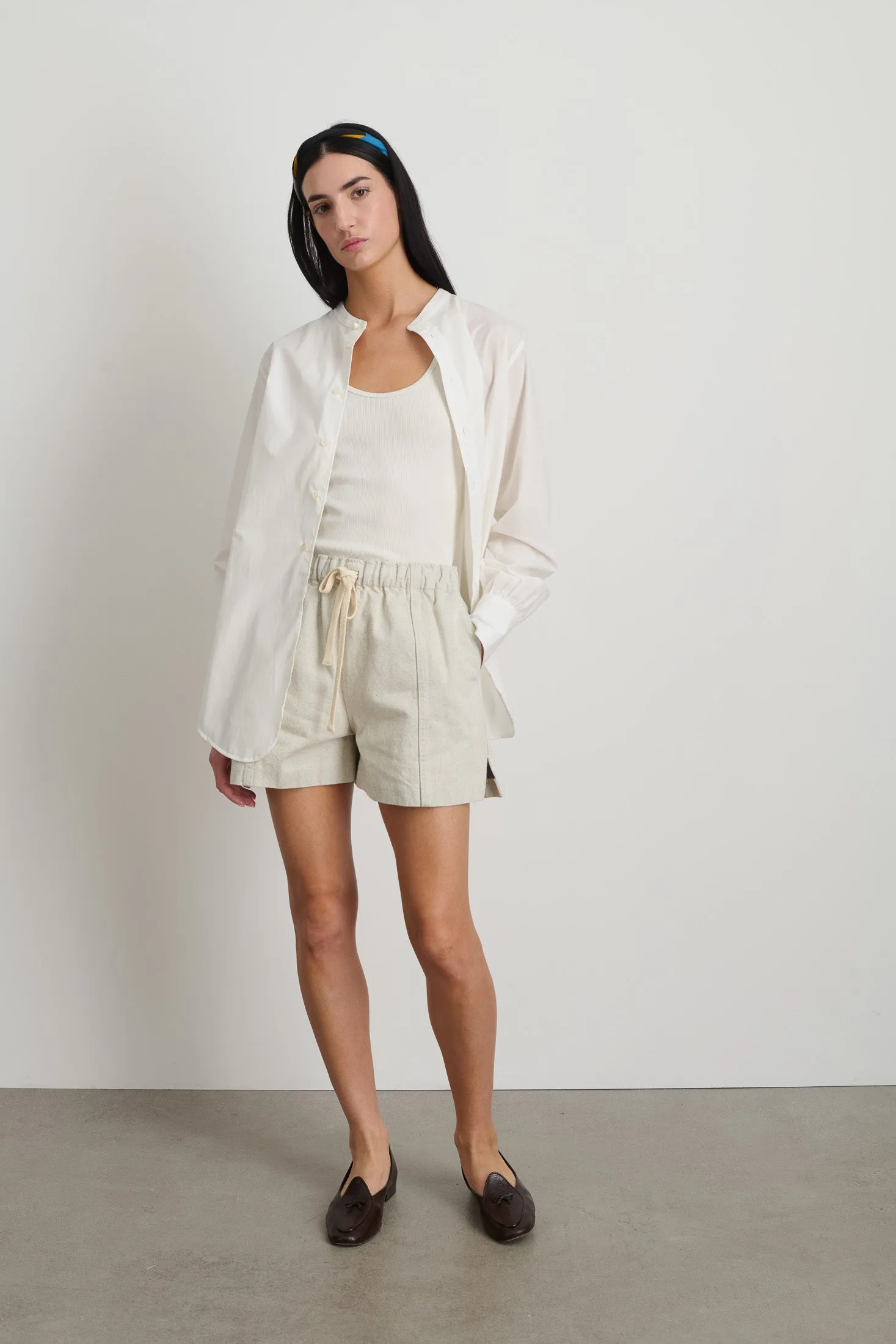 Meyer Cinch Short Moon Rinse sold by B Sides Jeans