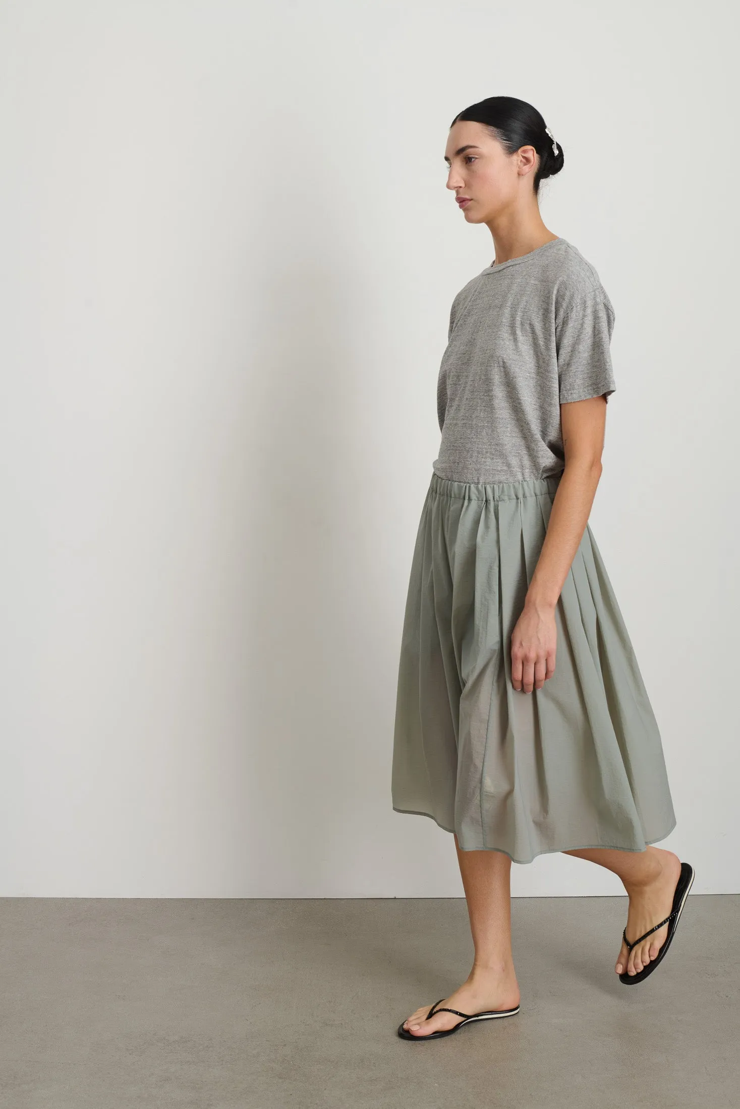 Eve Pleated Skirt Clay sold by B Sides Jeans product image thumbnail 2