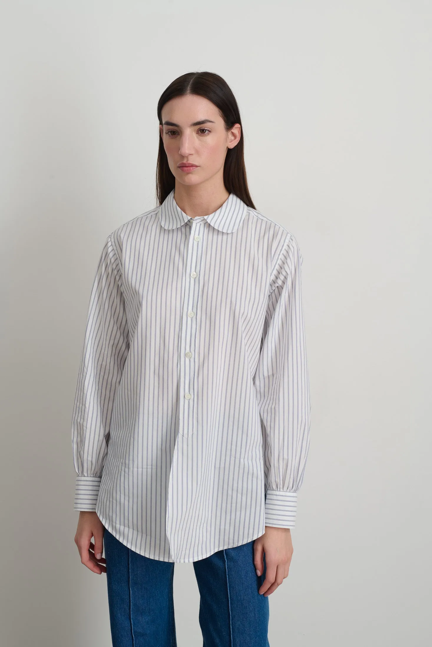 Louisa Shirt Navy White Stripe sold by B Sides Jeans product image thumbnail 5