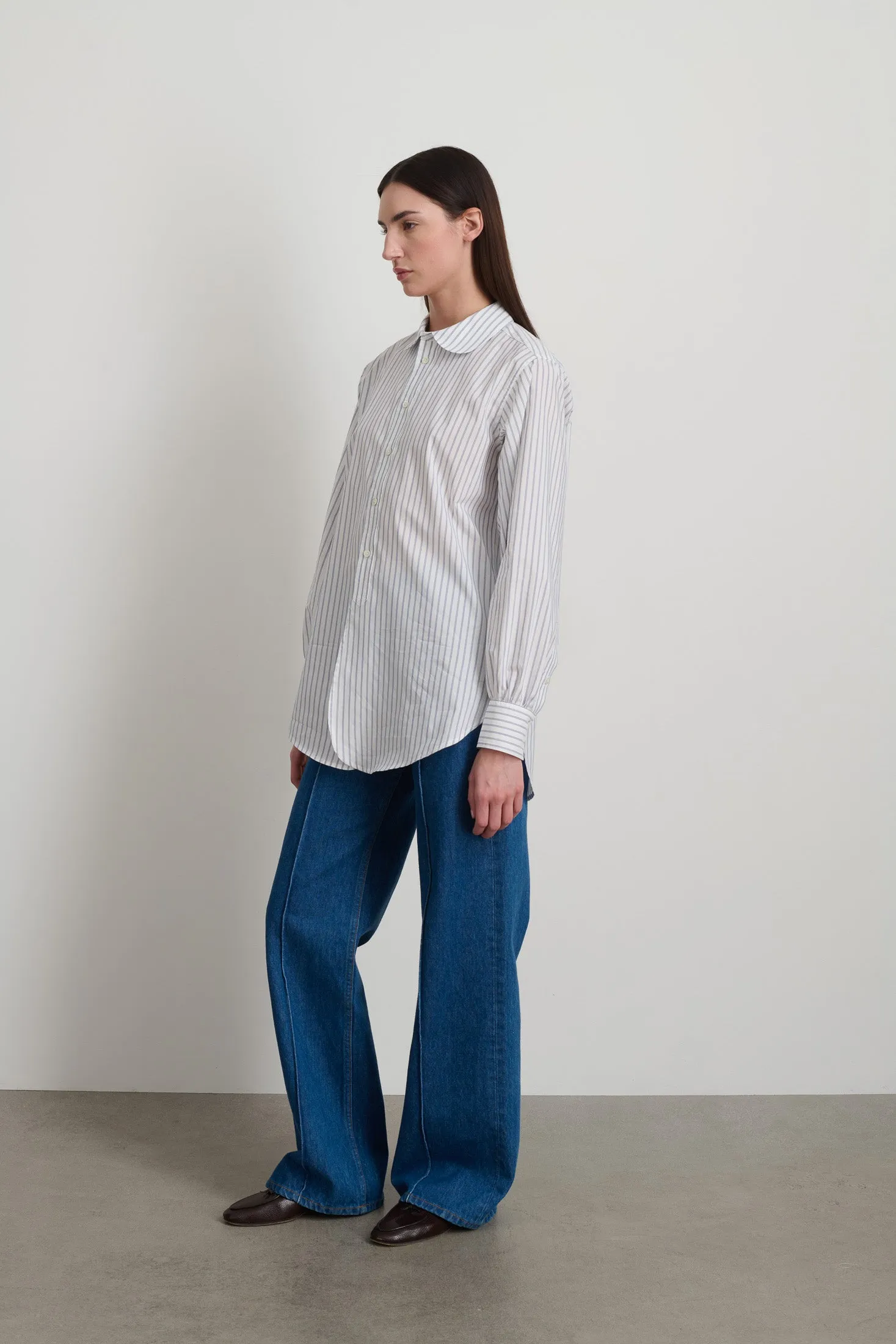 Louisa Shirt Navy White Stripe sold by B Sides Jeans product image thumbnail 2