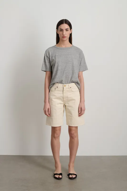 Marcel Culotte Short Clair Rinse made by B Sides Jeans