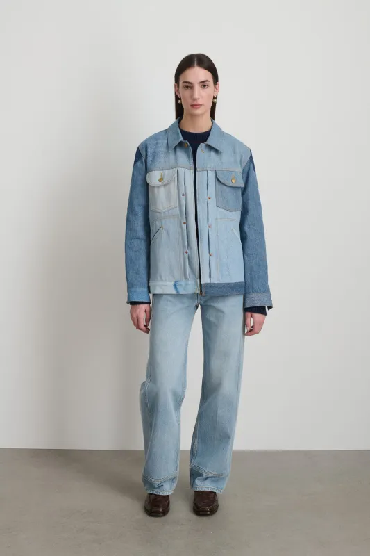 Reworked Lennon Jacket Classic Vintage Indigo made by B Sides Jeans