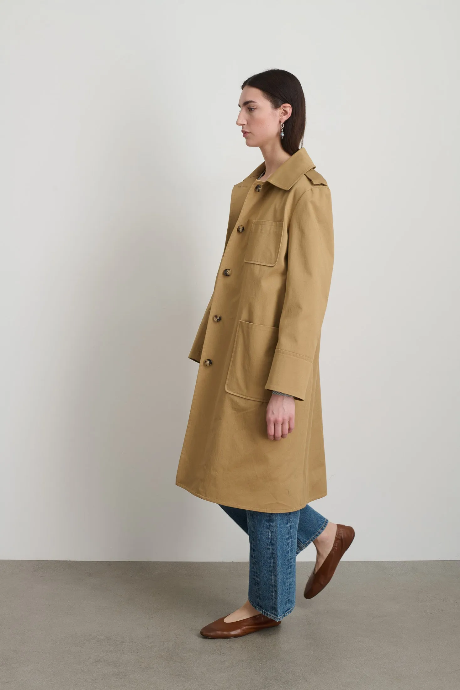 Hesse Cotton Twill Trench Camel sold by B Sides Jeans product image thumbnail 2