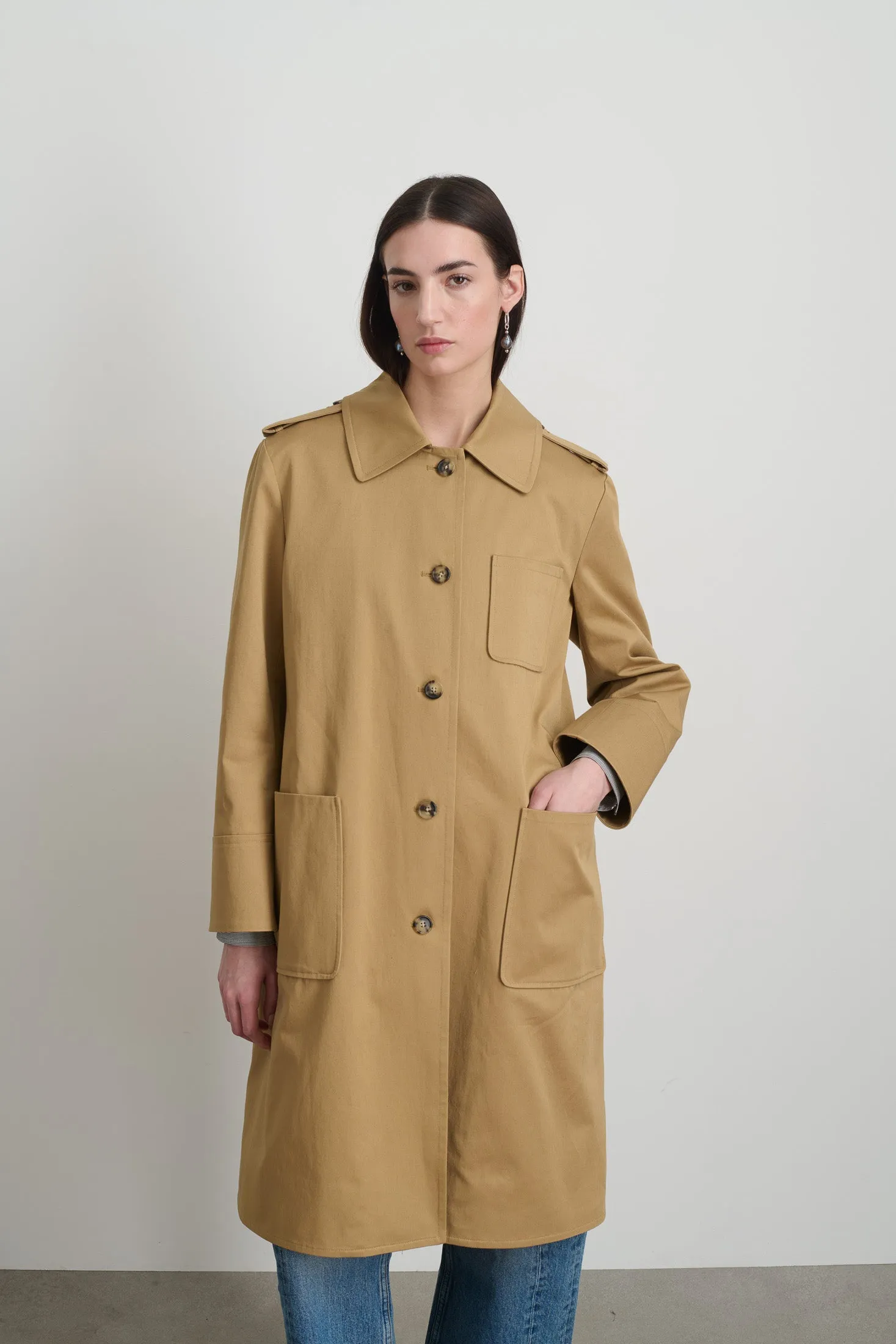Hesse Cotton Twill Trench Camel sold by B Sides Jeans product image thumbnail 4
