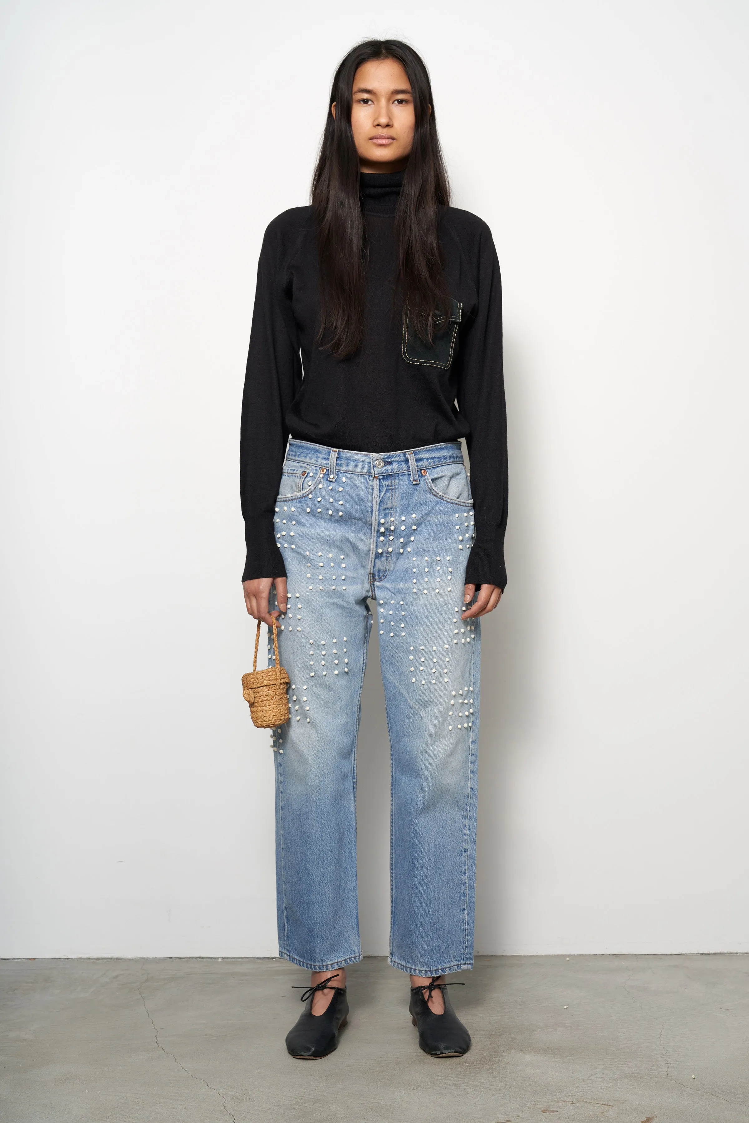 Vintage French Knot Checker Jean sold by B Sides Jeans product image thumbnail 5