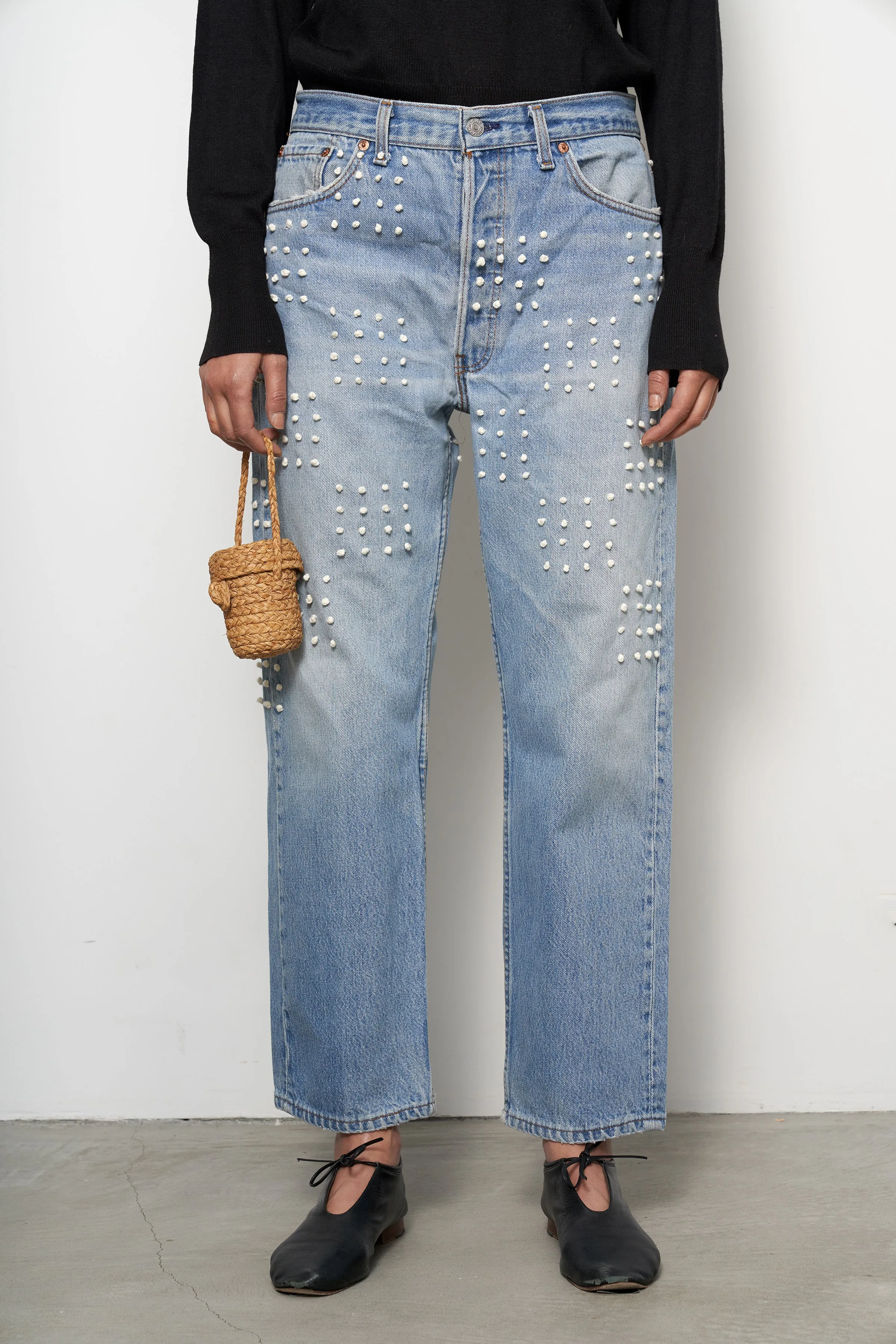 Vintage French Knot Checker Jean sold by B Sides Jeans product image thumbnail 4