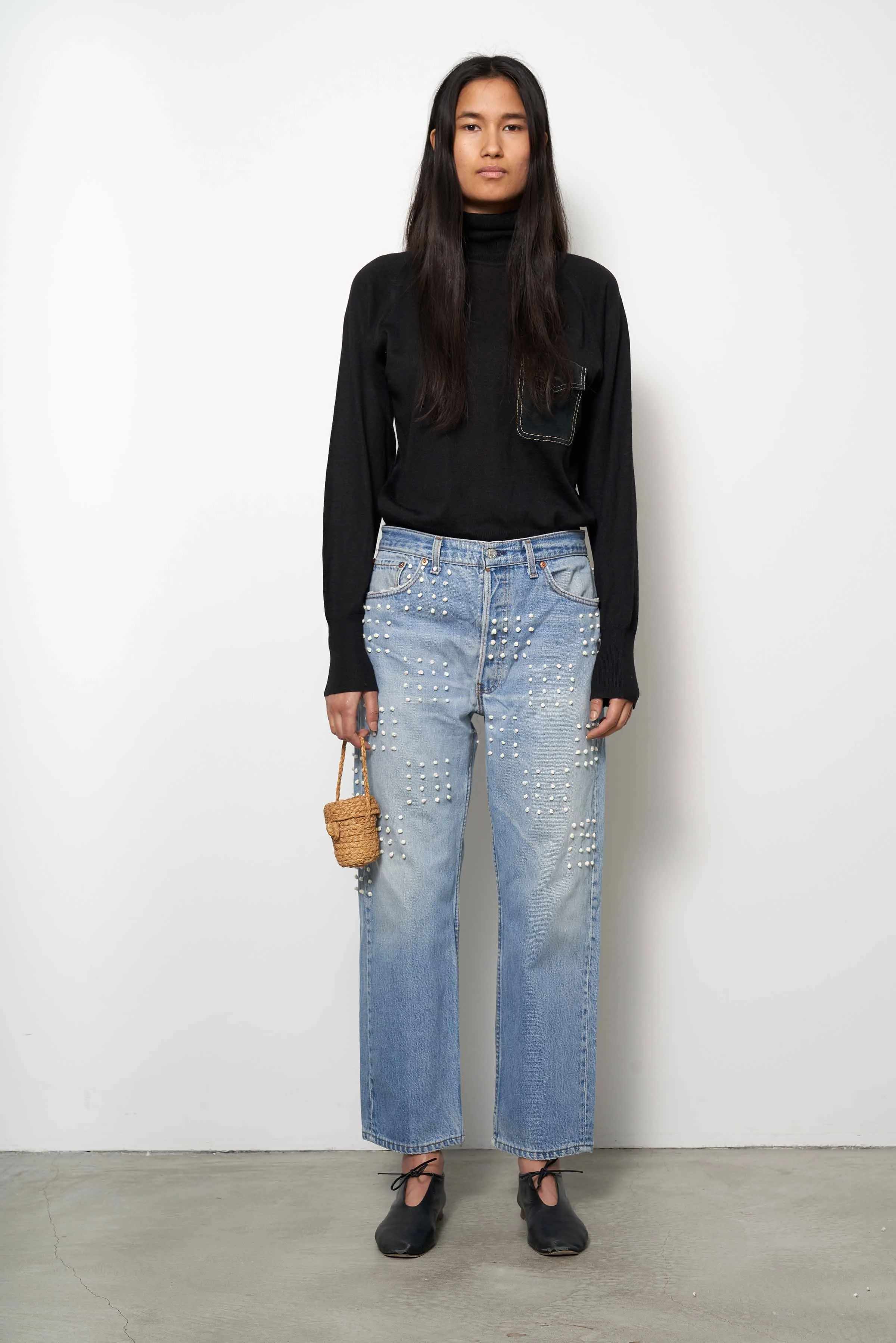 Vintage French Knot Checker Jean sold by B Sides Jeans