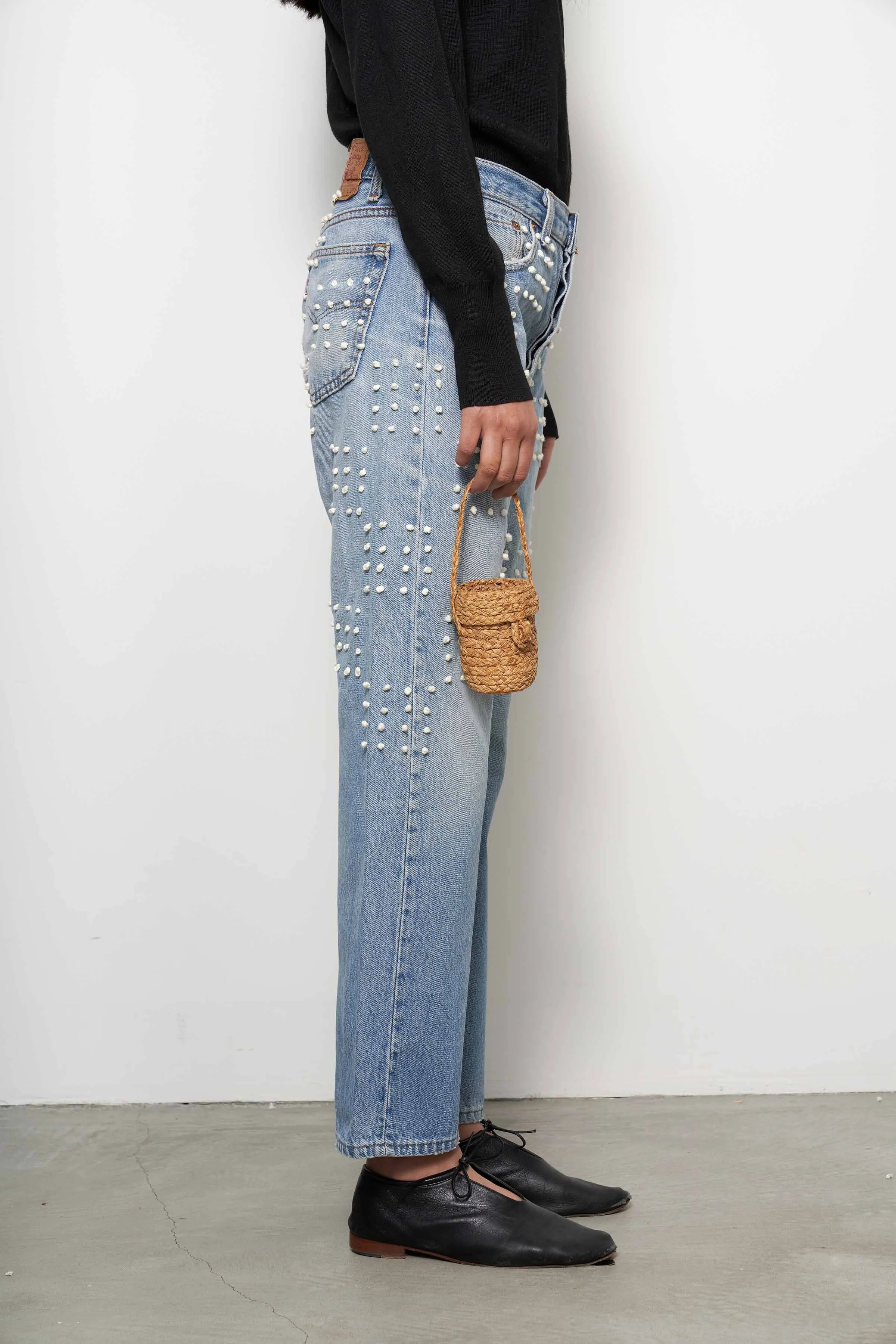 Vintage French Knot Checker Jean sold by B Sides Jeans product image thumbnail 2