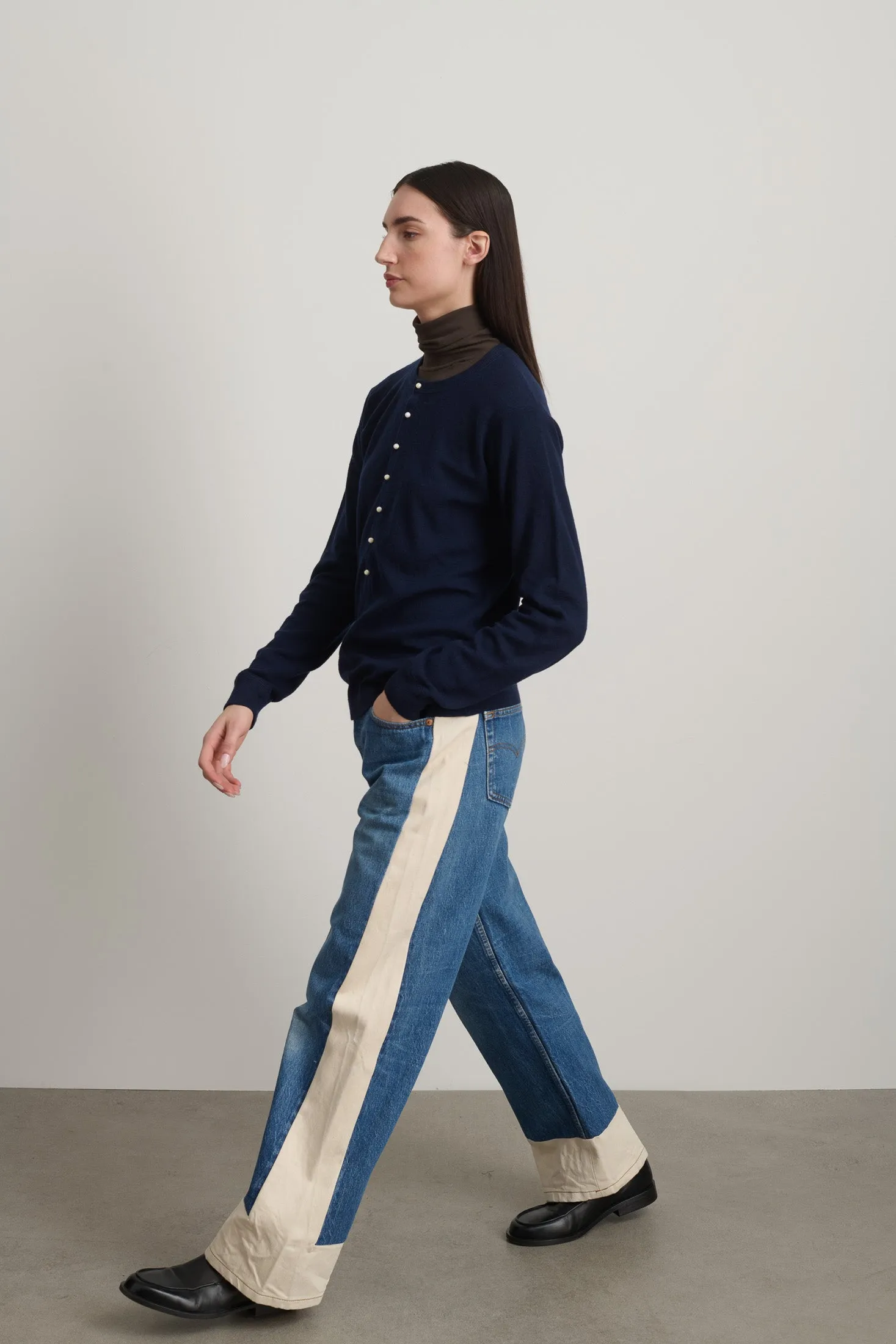 Moore Henley Marine Superfine Merino sold by B Sides Jeans product image thumbnail 4