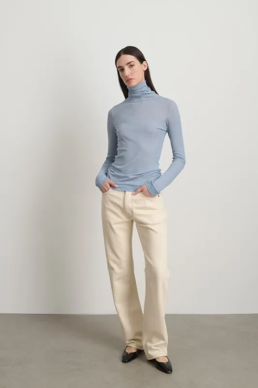 Jana Turtleneck Steel Blue made by B Sides Jeans