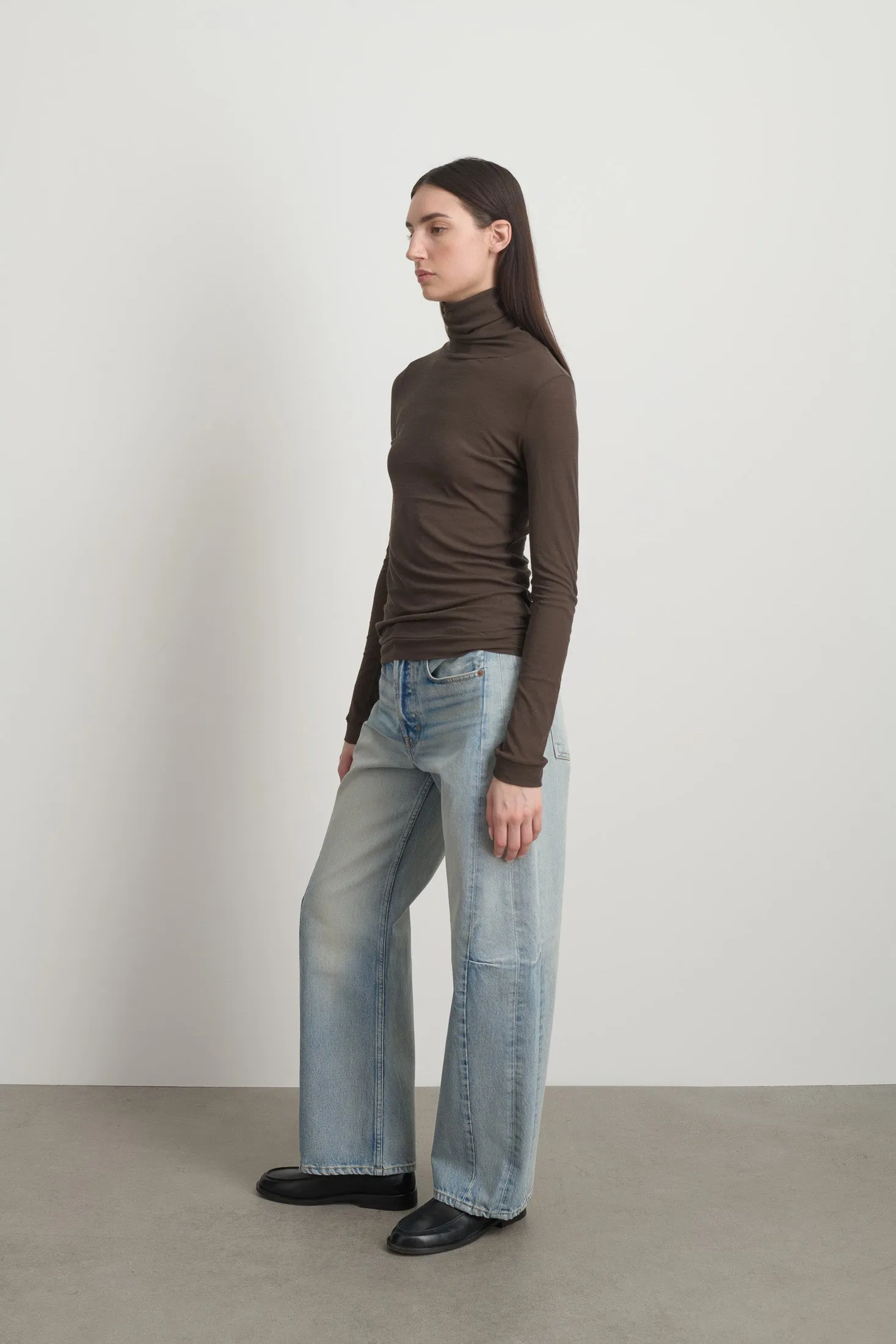 Jana Turtleneck Olive Drab sold by B Sides Jeans product image thumbnail 2