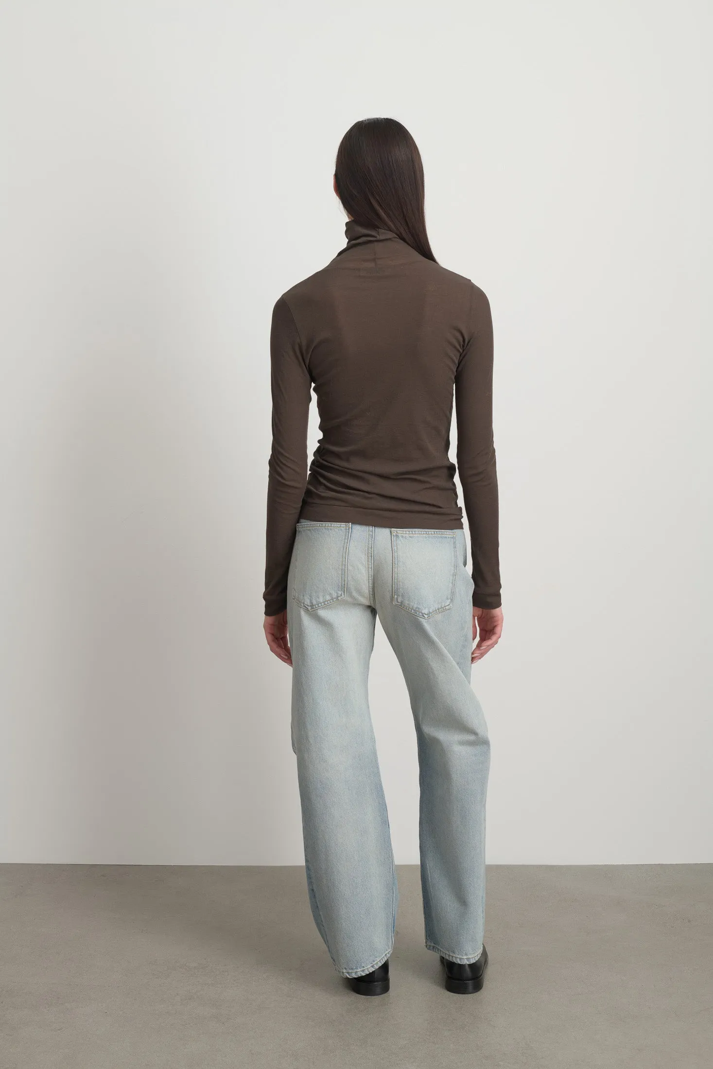 Jana Turtleneck Olive Drab sold by B Sides Jeans product image thumbnail 3