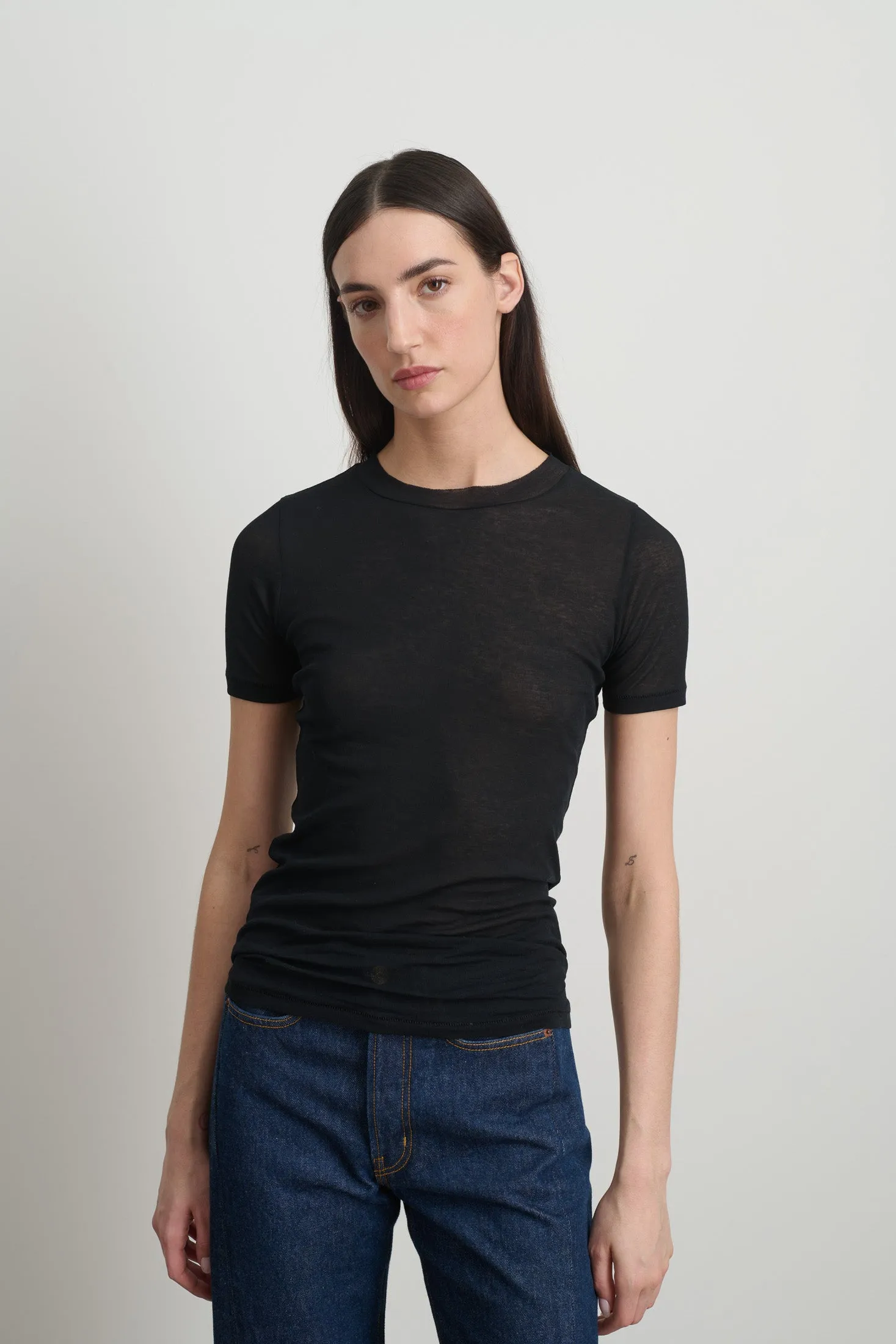 Vivien Tee Black sold by B Sides Jeans