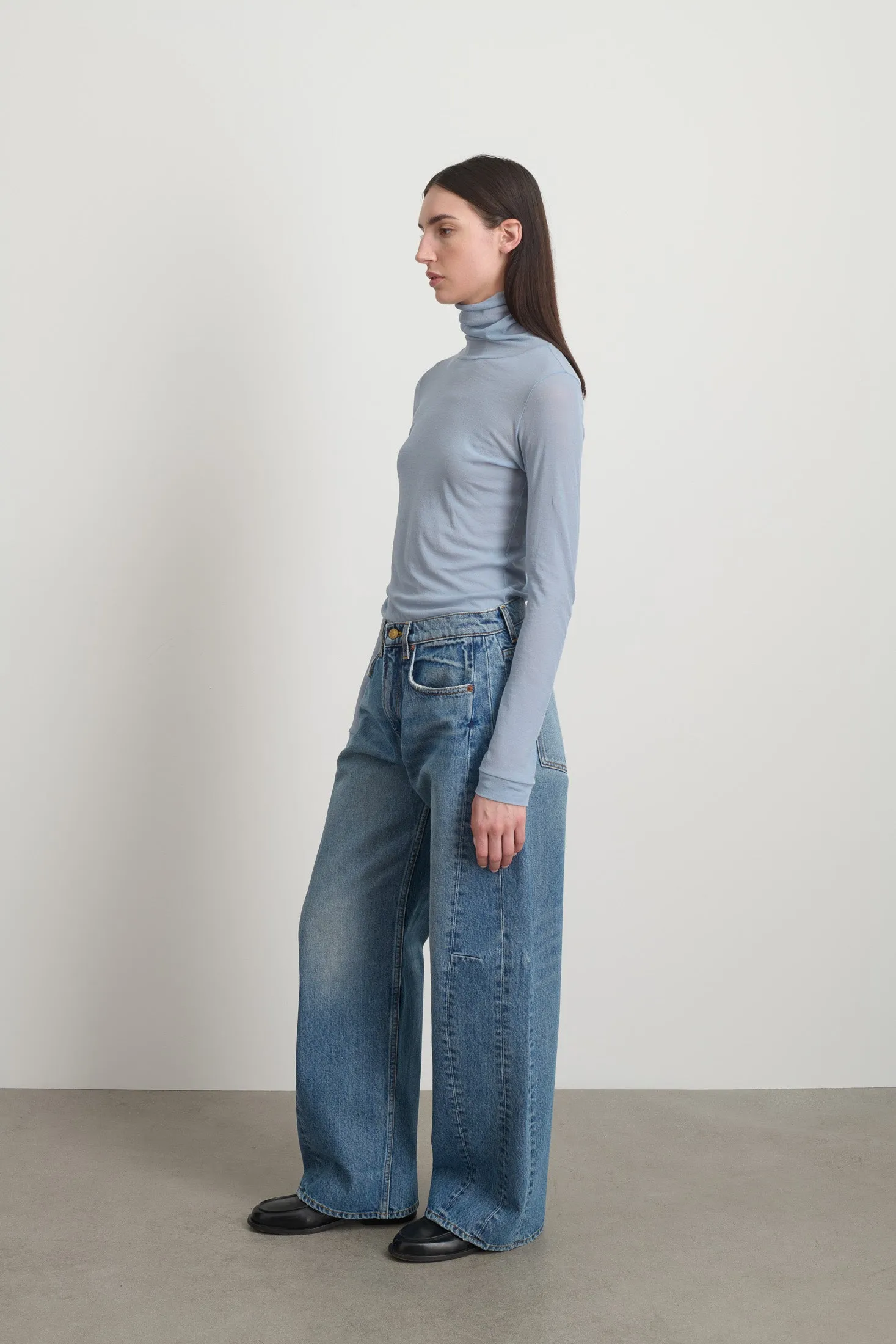 Relaxed Cuffed Lasso Jean Jane Wash sold by B Sides Jeans product image thumbnail 2