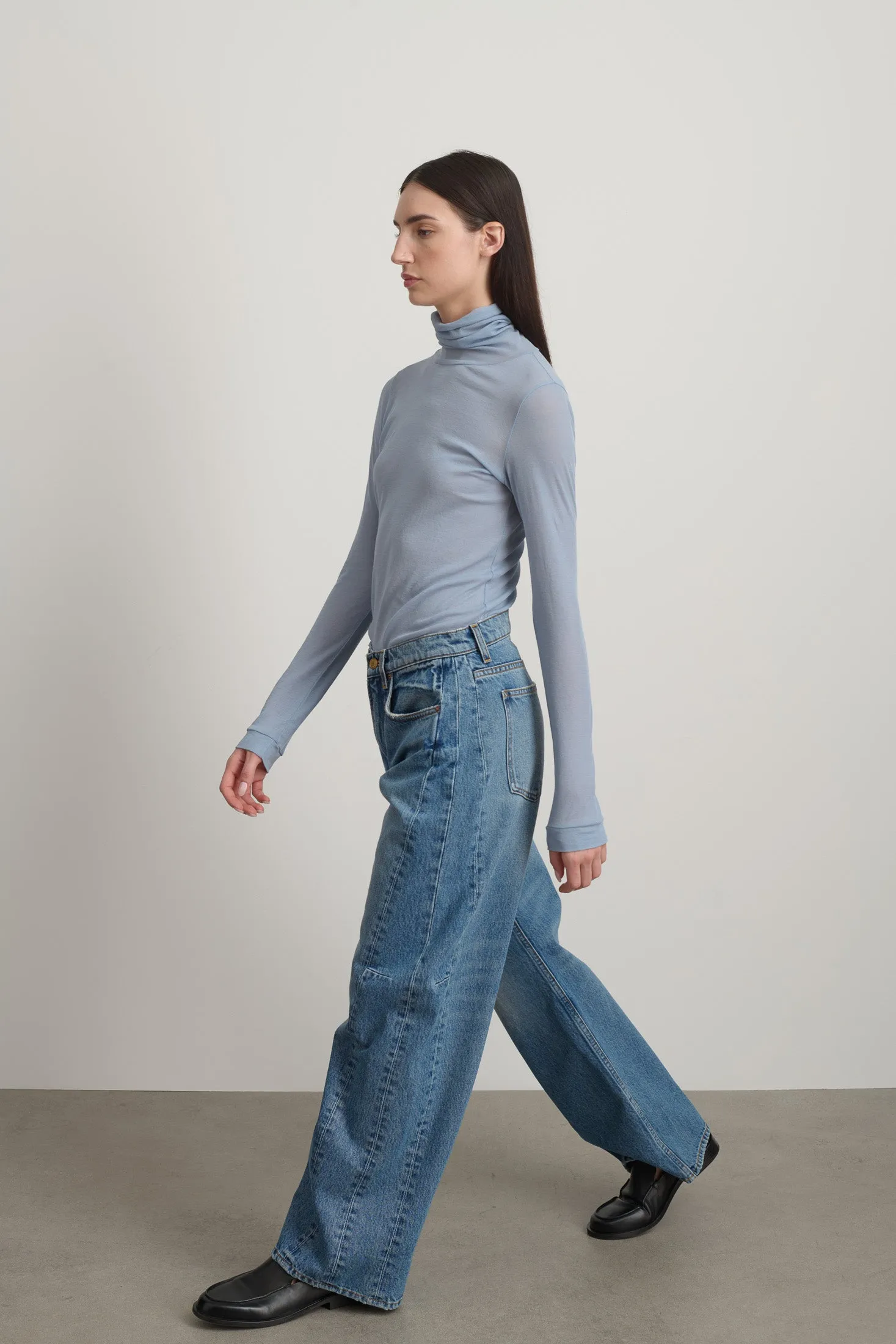 Relaxed Cuffed Lasso Jean Jane Wash sold by B Sides Jeans product image thumbnail 4