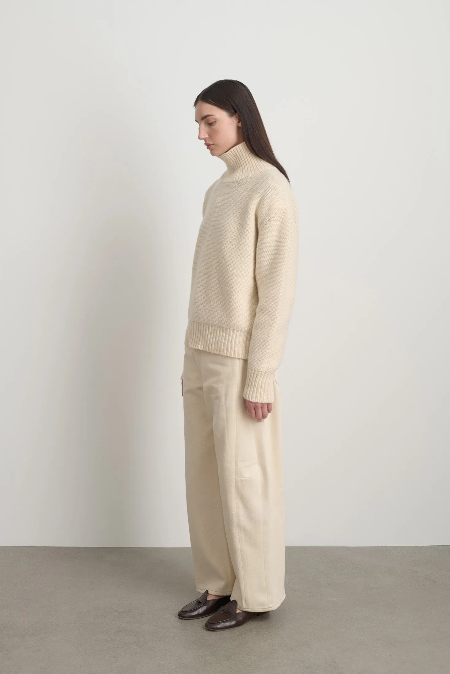 Indie Turtleneck Ivory Lambswool sold by B Sides Jeans product image thumbnail 2