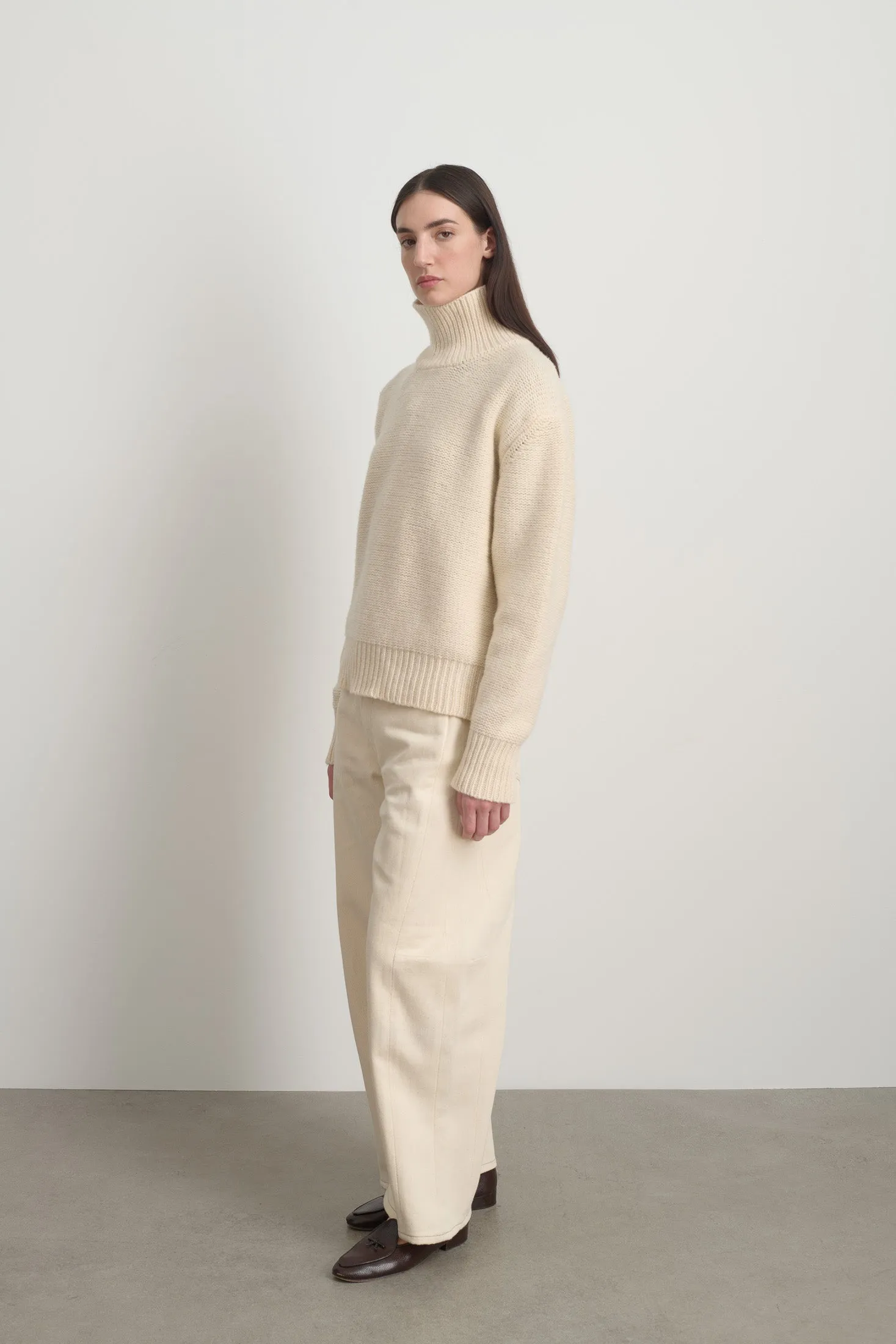 Indie Turtleneck Ivory Lambswool sold by B Sides Jeans product image thumbnail 3