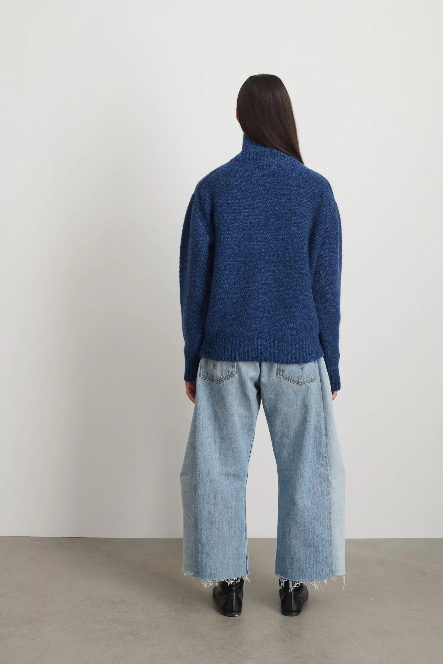Indie Turtleneck Blue Mix Lambswool sold by B Sides Jeans product image thumbnail 4
