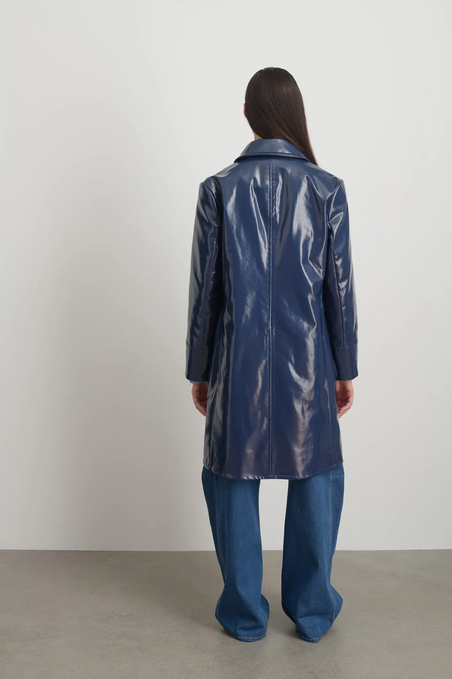 Car Coat Marine Patent sold by B Sides Jeans product image thumbnail 5