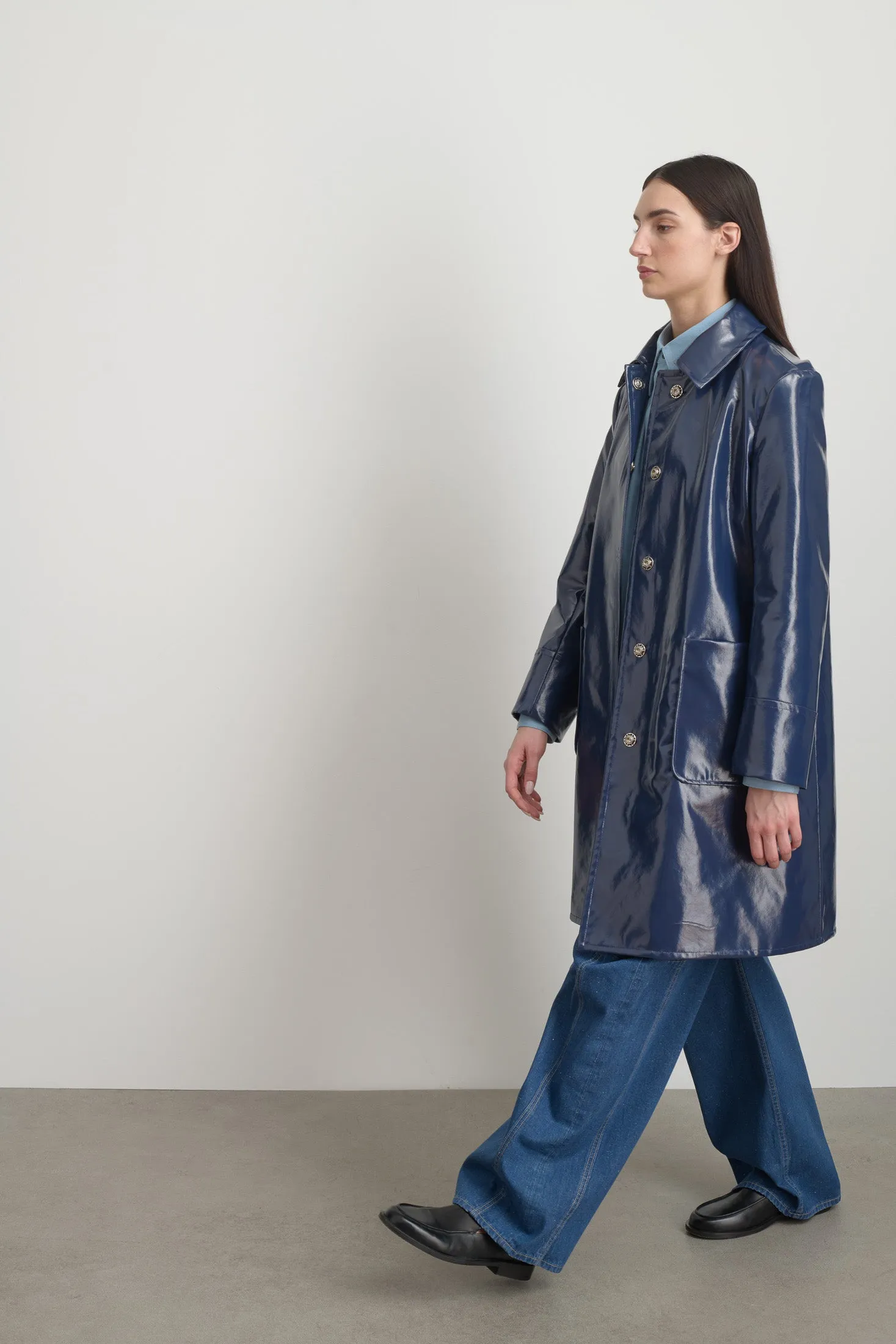 Car Coat Marine Patent sold by B Sides Jeans product image thumbnail 4