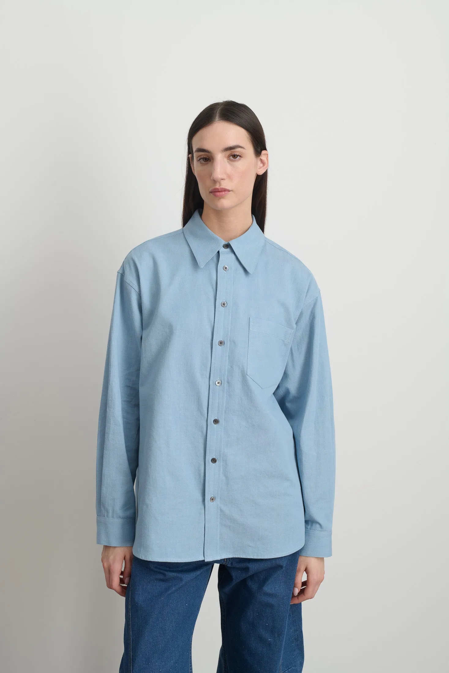 Ramona Shirt Lt. Blue Flannel sold by B Sides Jeans product image thumbnail 5