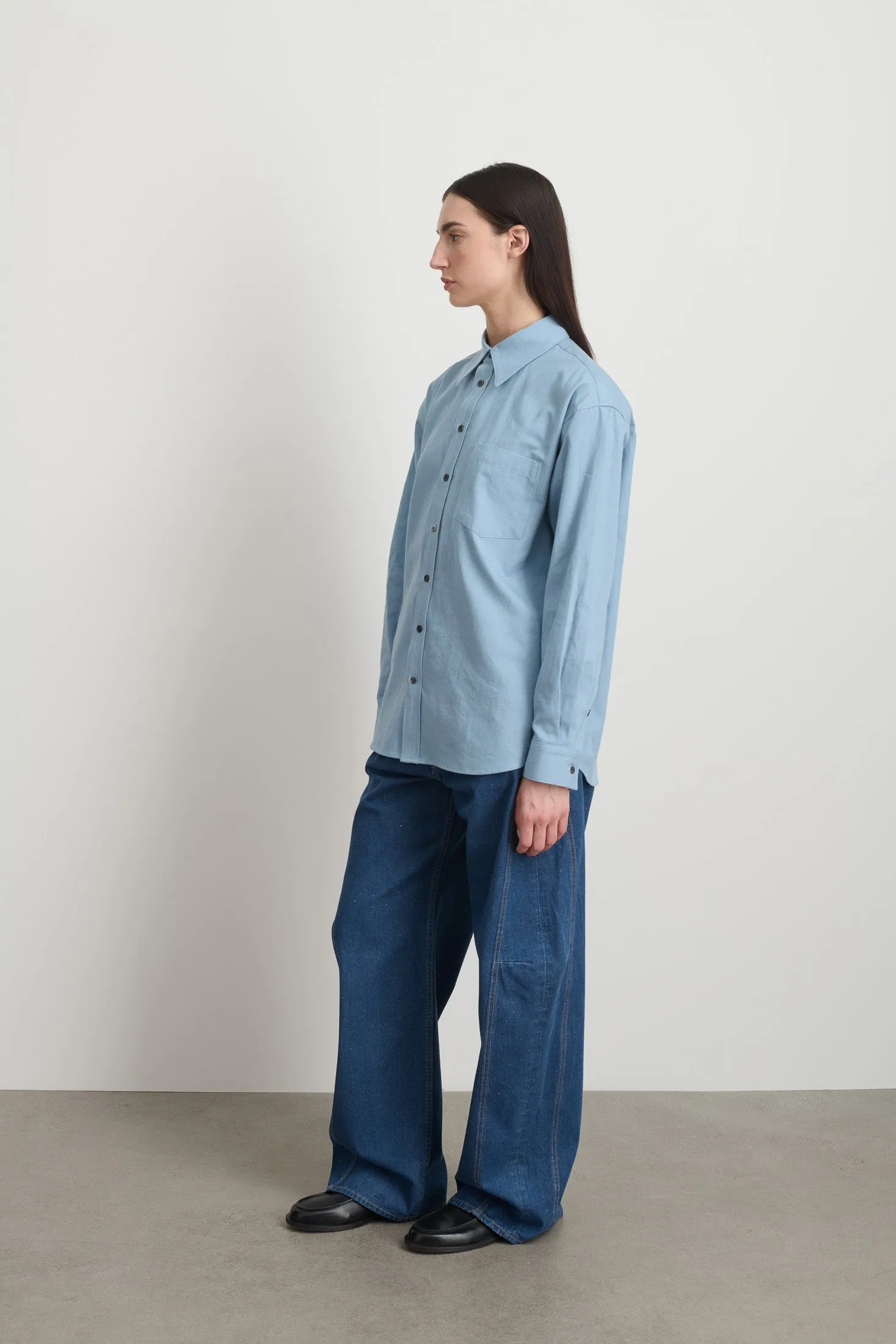 Ramona Shirt Lt. Blue Flannel sold by B Sides Jeans product image thumbnail 2
