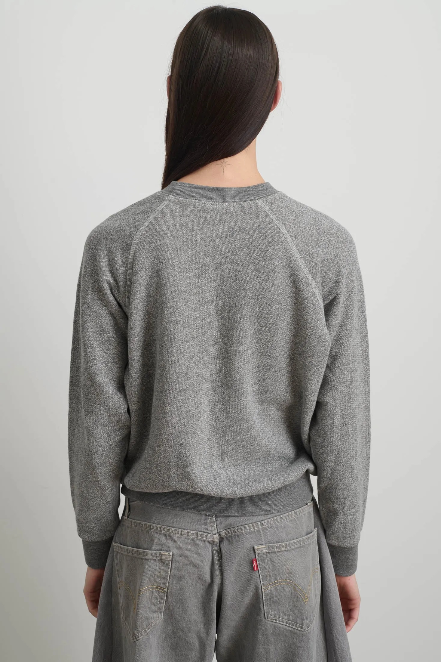 B Sides Sweatshirt Grey Heather Embroidered sold by B Sides Jeans product image thumbnail 4