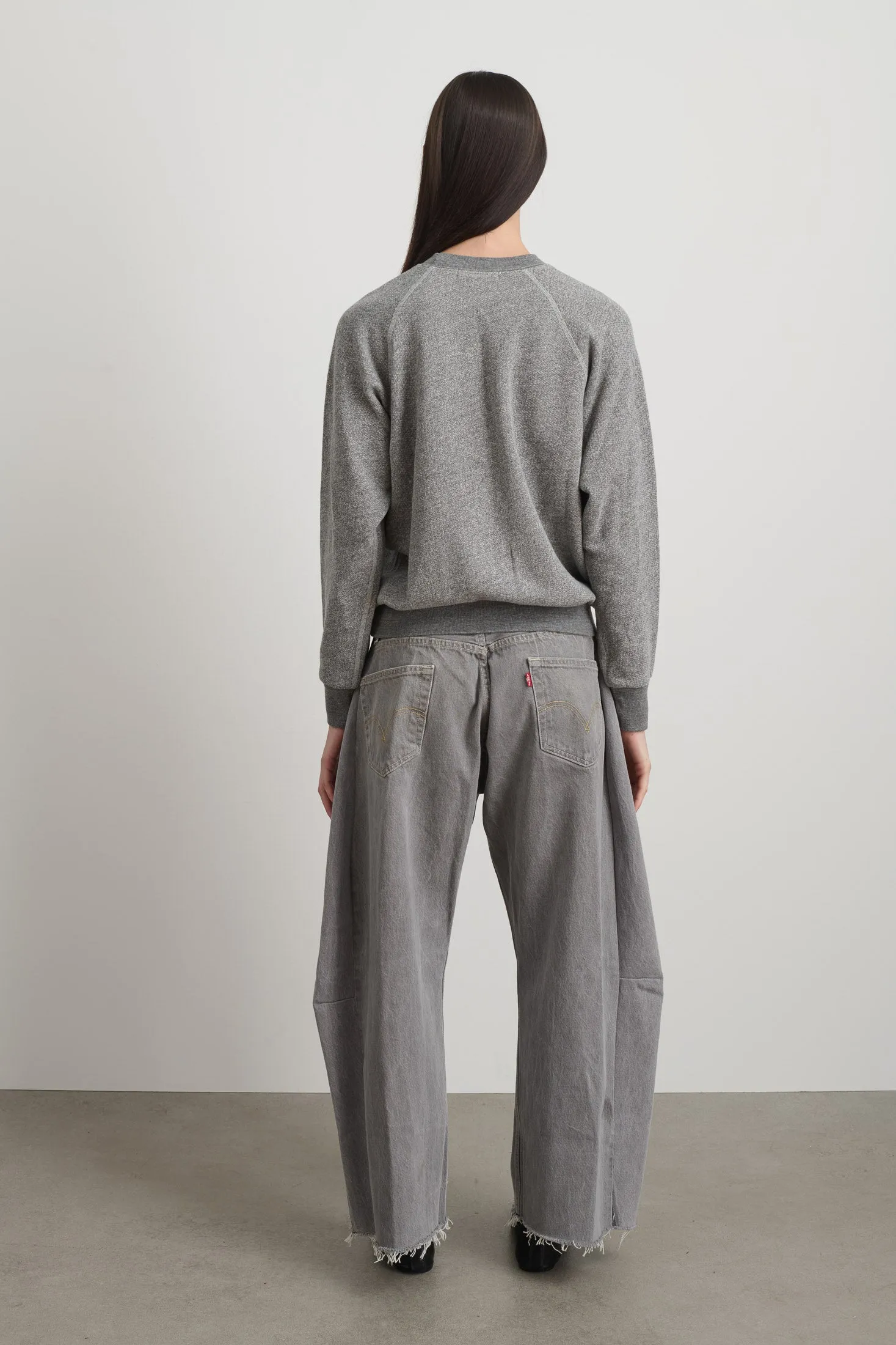 B Sides Sweatshirt Grey Heather Embroidered sold by B Sides Jeans product image thumbnail 3