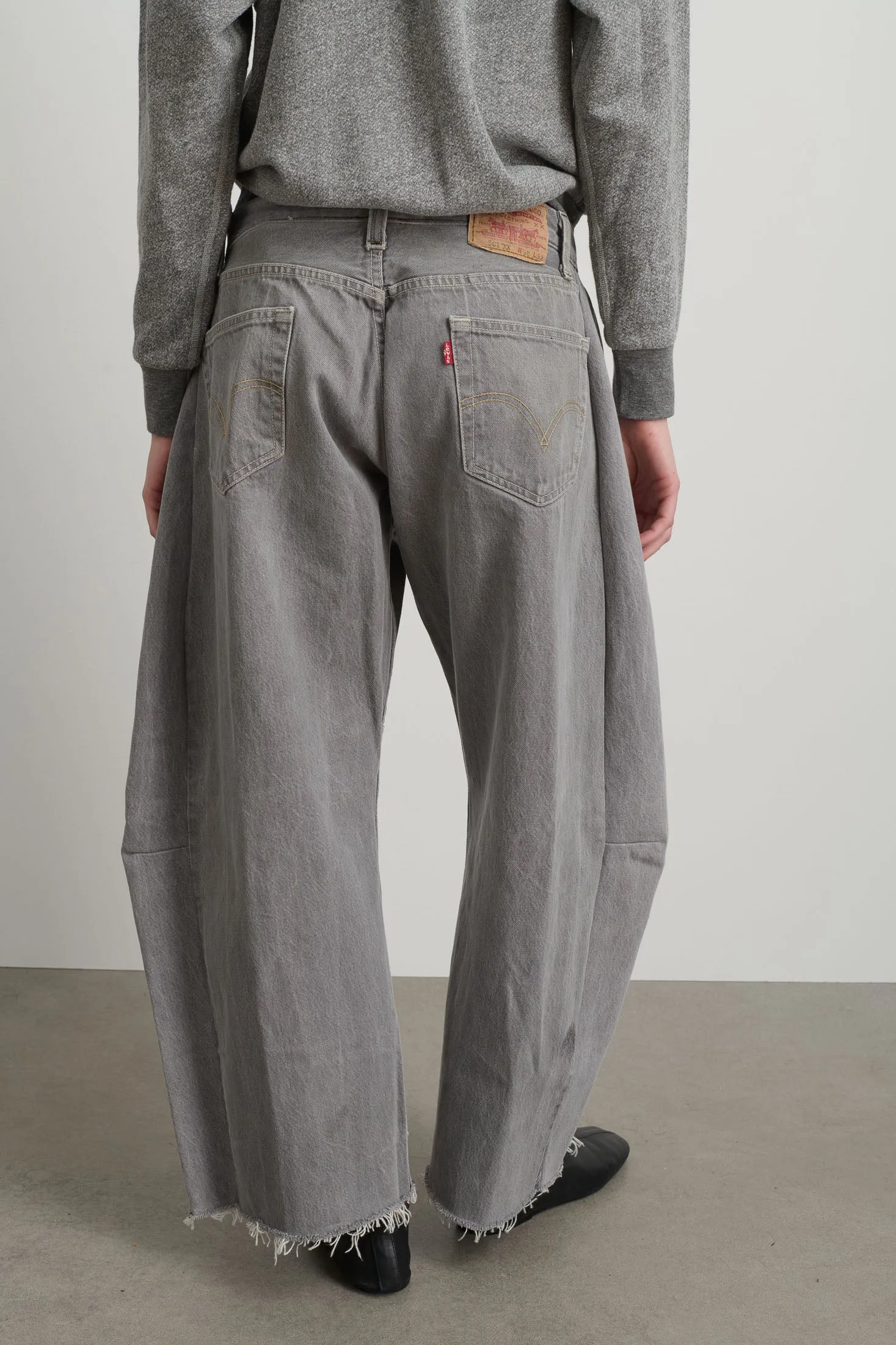 Vintage Lasso Jean Classic Faded Grey Hand Tatted Lace sold by B Sides Jeans product image thumbnail 5