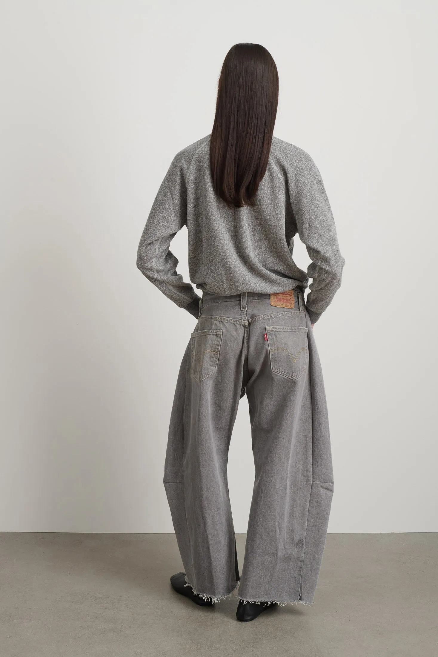 Vintage Lasso Jean Classic Faded Grey Hand Tatted Lace sold by B Sides Jeans product image thumbnail 2