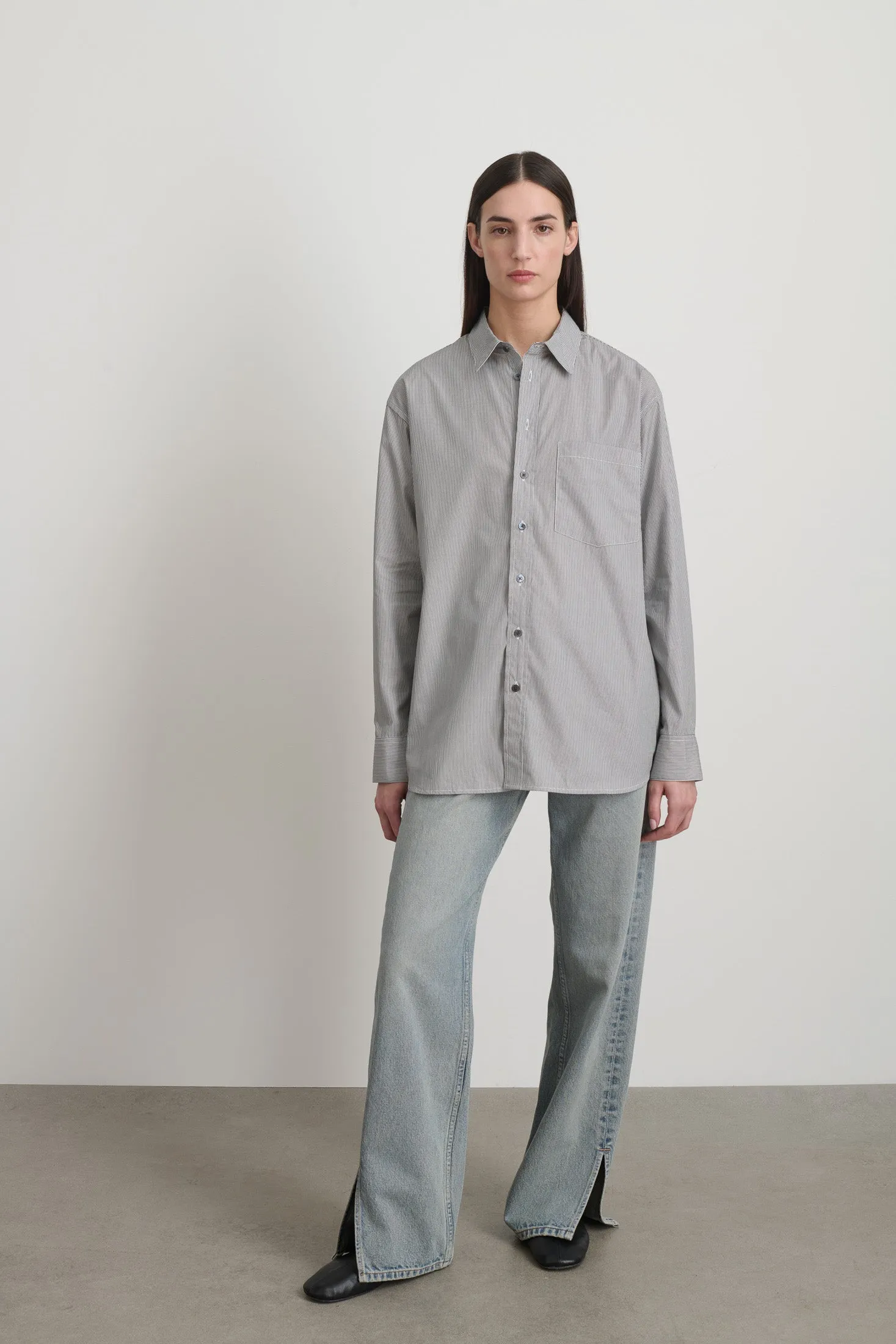 Nolan Shirt Black/White Stripe sold by B Sides Jeans product image thumbnail 4