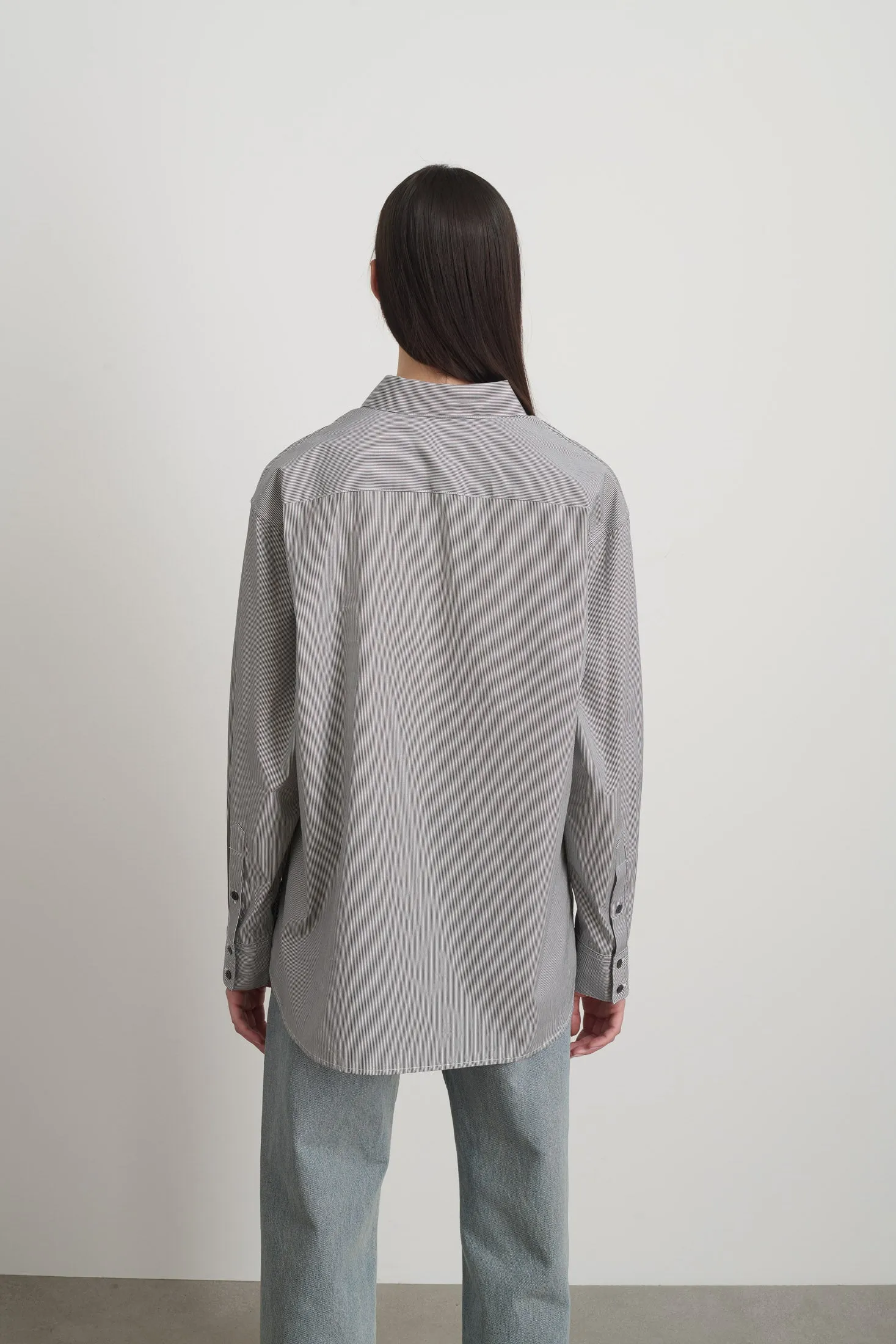 Nolan Shirt Black/White Stripe sold by B Sides Jeans product image thumbnail 2