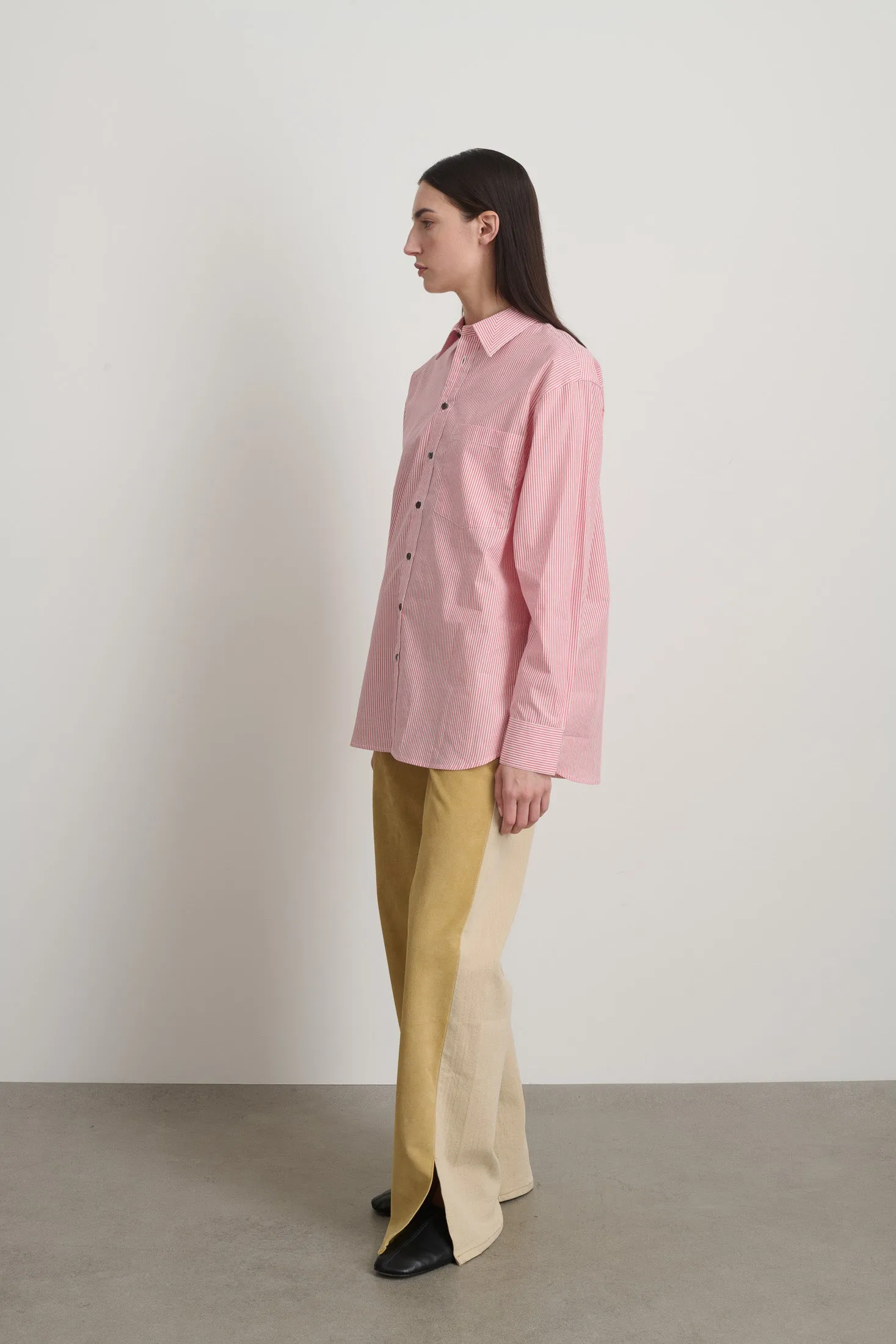 Nolan Shirt Pink/White Stripe sold by B Sides Jeans product image thumbnail 4