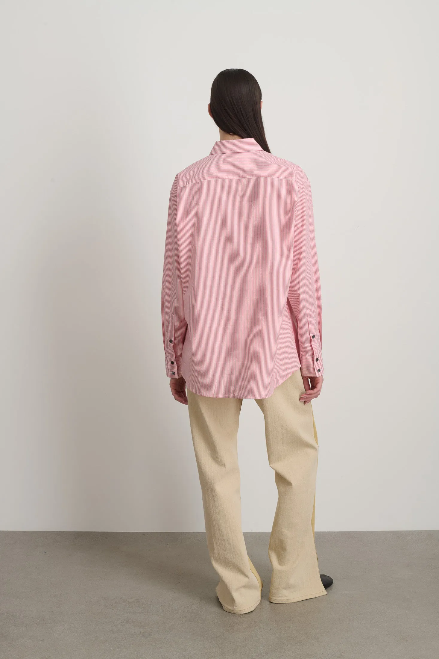 Nolan Shirt Pink/White Stripe sold by B Sides Jeans product image thumbnail 5