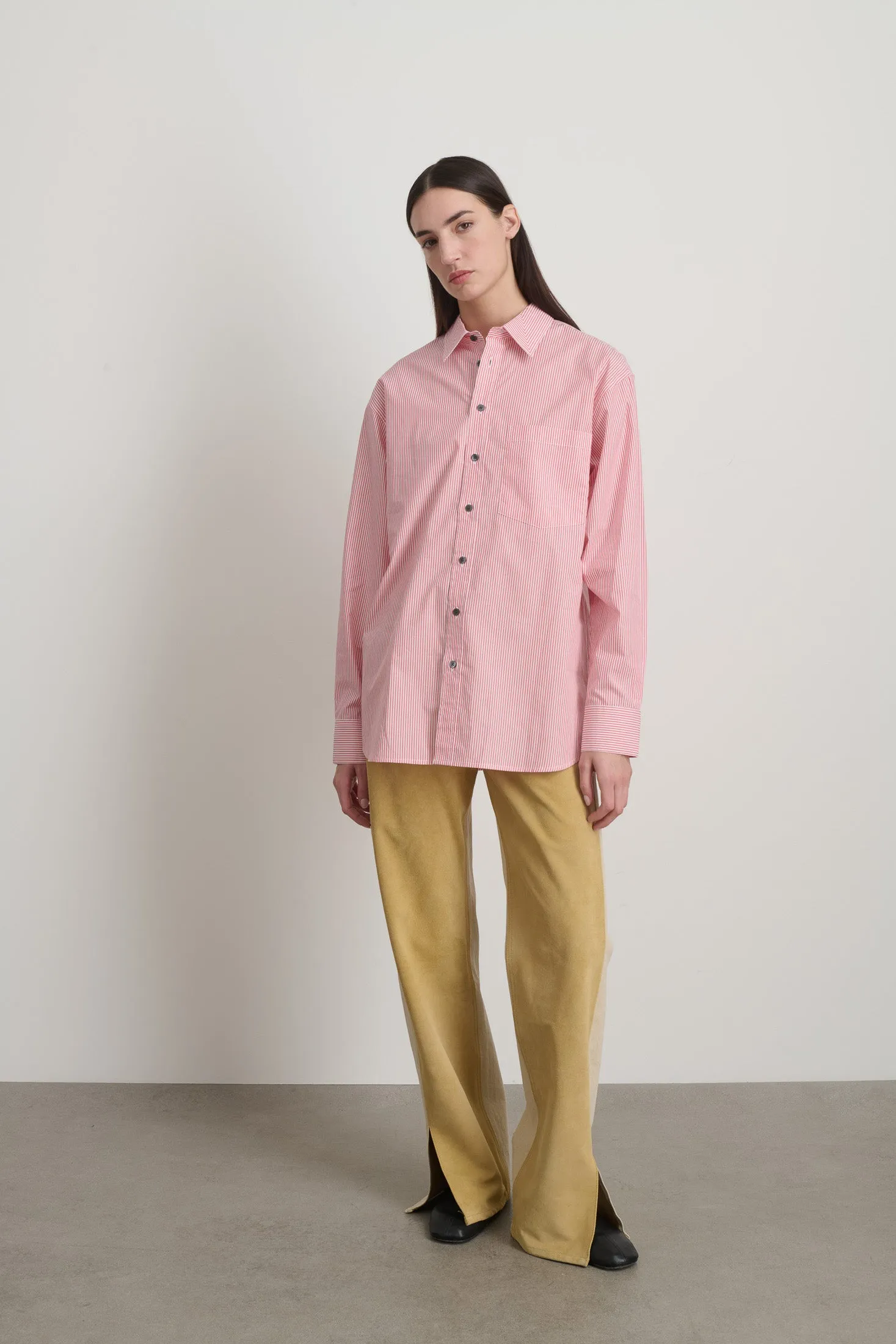Nolan Shirt Pink/White Stripe sold by B Sides Jeans product image thumbnail 3