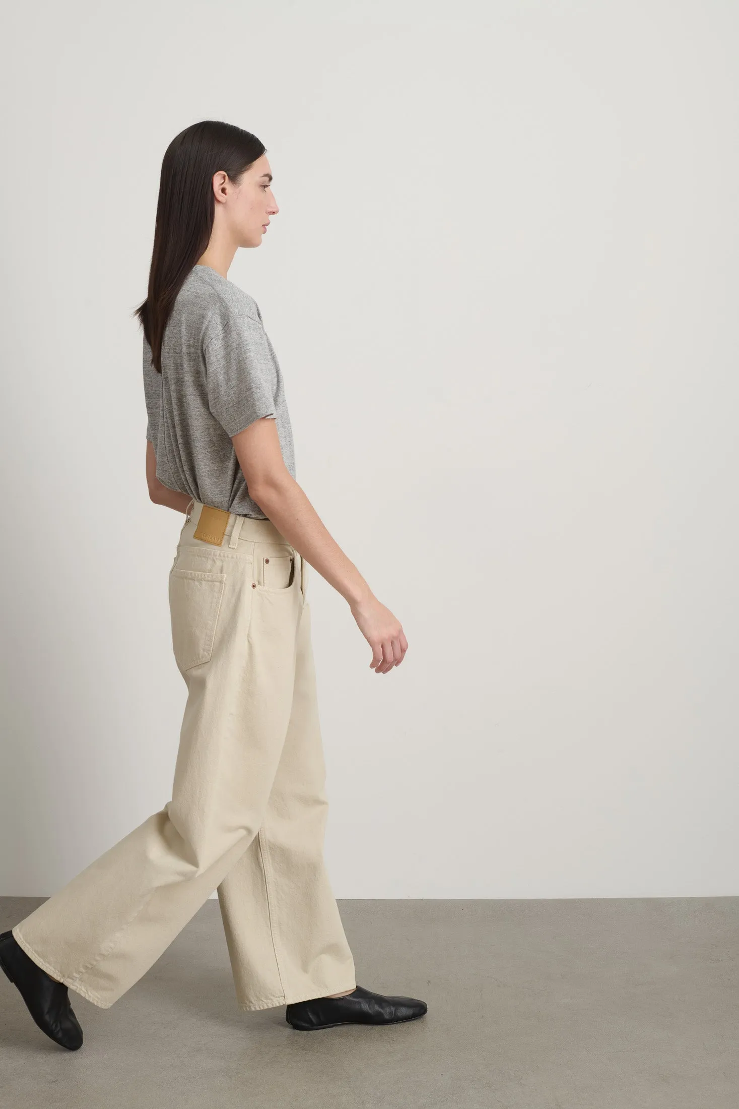 Floppy Jean Chalk Overdye sold by B Sides Jeans product image thumbnail 4