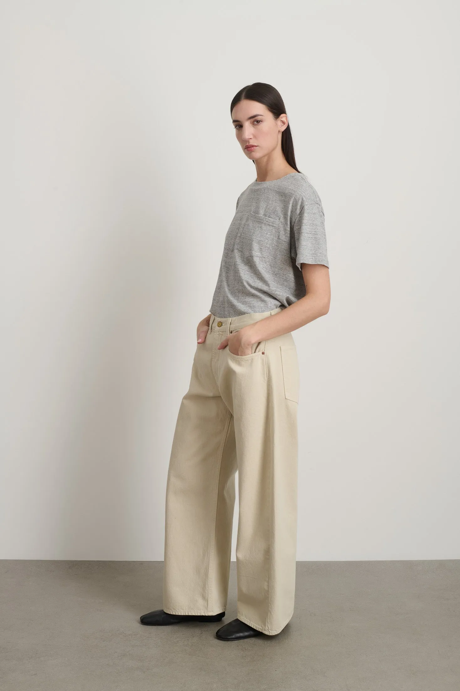 Floppy Jean Chalk Overdye sold by B Sides Jeans product image thumbnail 2