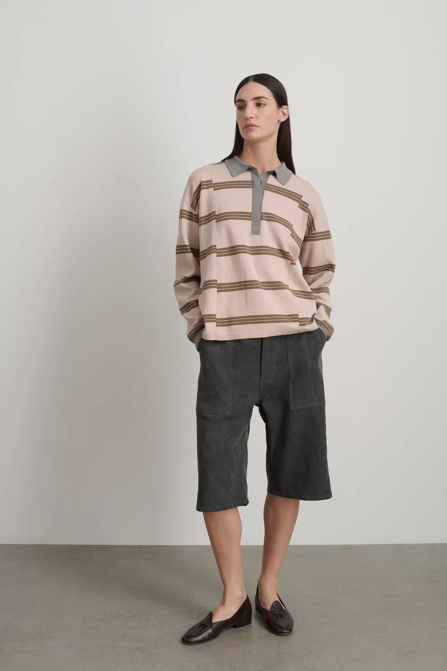 Rugby Shirt Pink/Grey sold by B Sides Jeans product image thumbnail 3