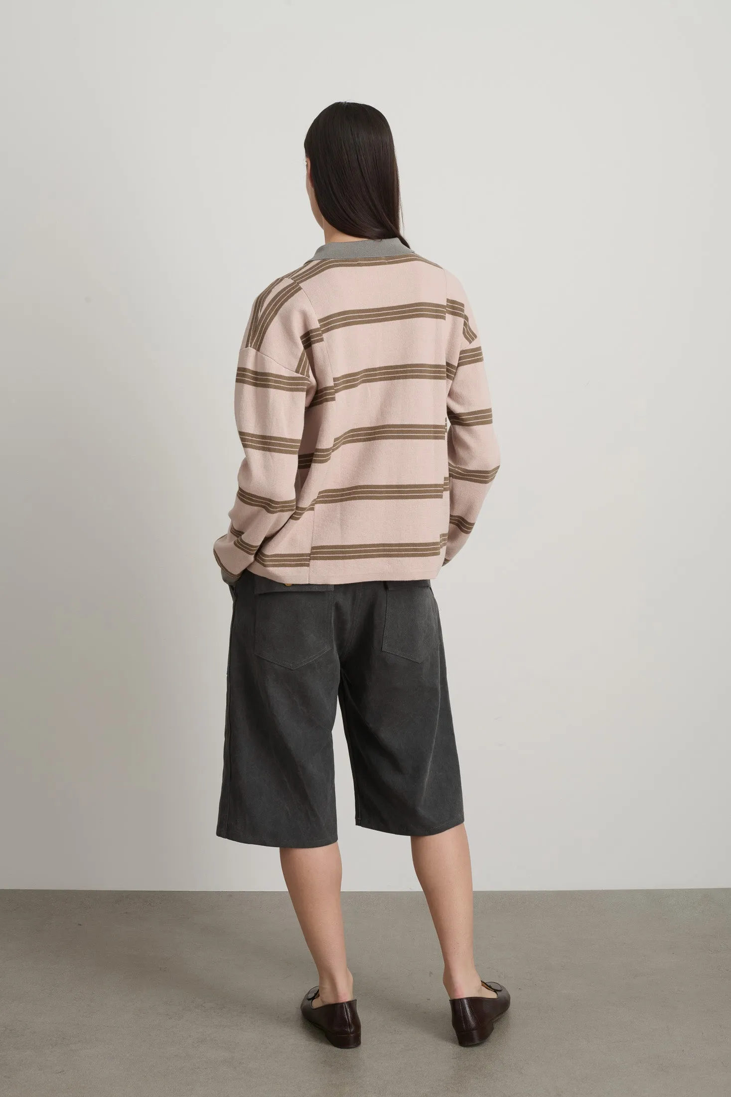 Rugby Shirt Pink/Grey sold by B Sides Jeans product image thumbnail 5