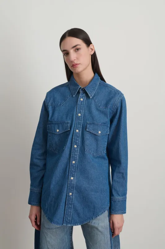 Liv Western Shirt Bessette Wash made by B Sides Jeans