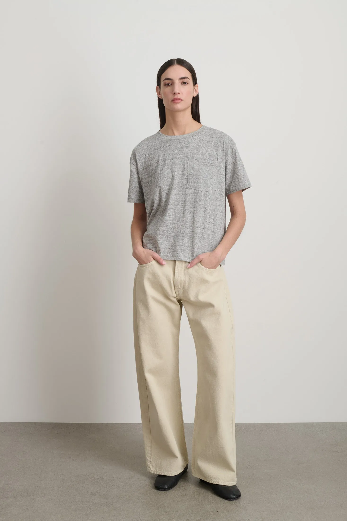 Atlas Pocket Tee Heather Grey sold by B Sides Jeans product image thumbnail 3