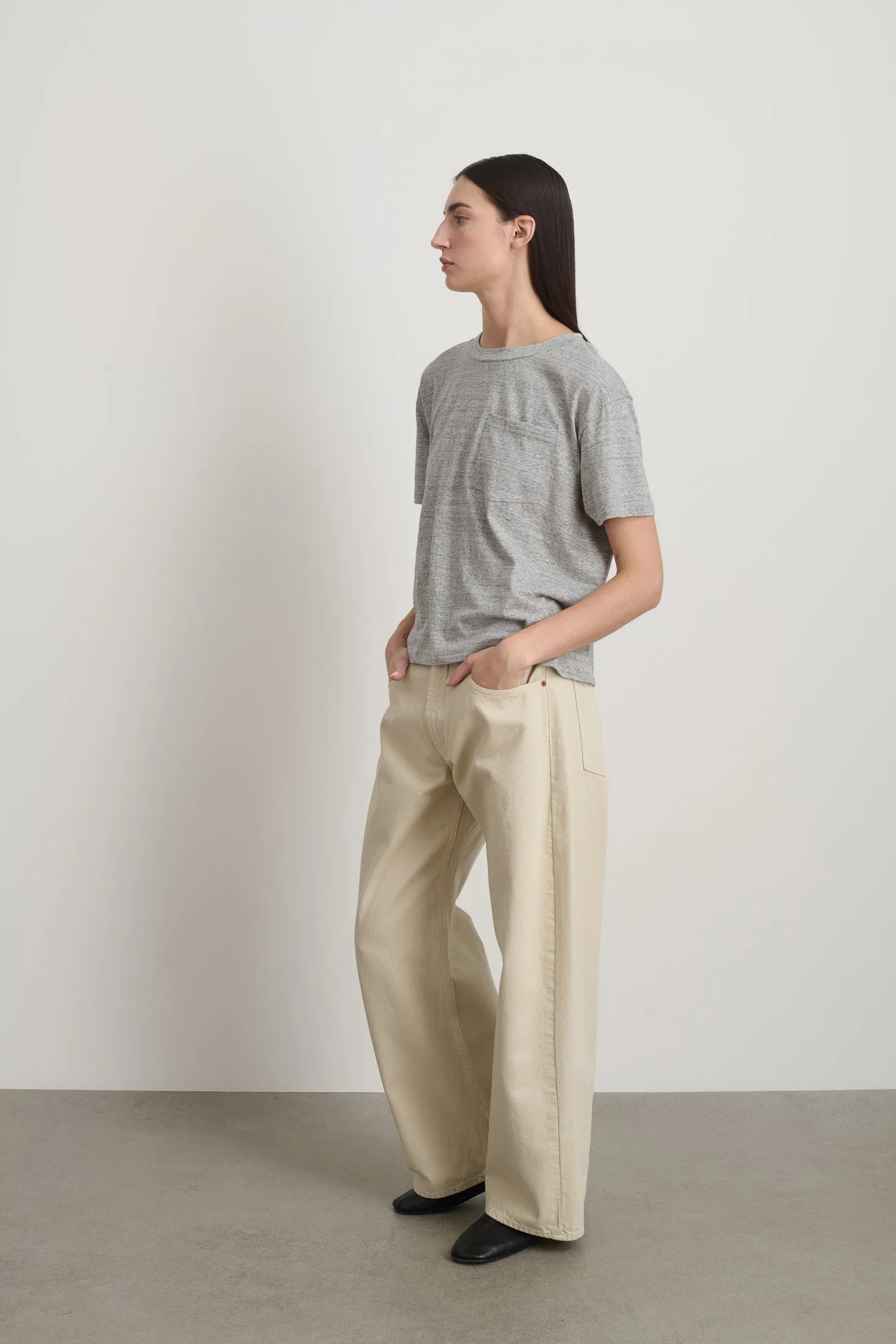 Atlas Pocket Tee Heather Grey sold by B Sides Jeans product image thumbnail 4