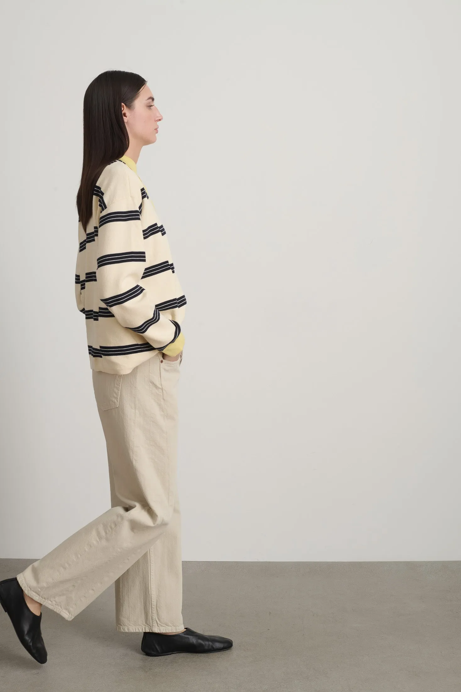 Slim Lasso Jean Chalk Overdye sold by B Sides Jeans product image thumbnail 4