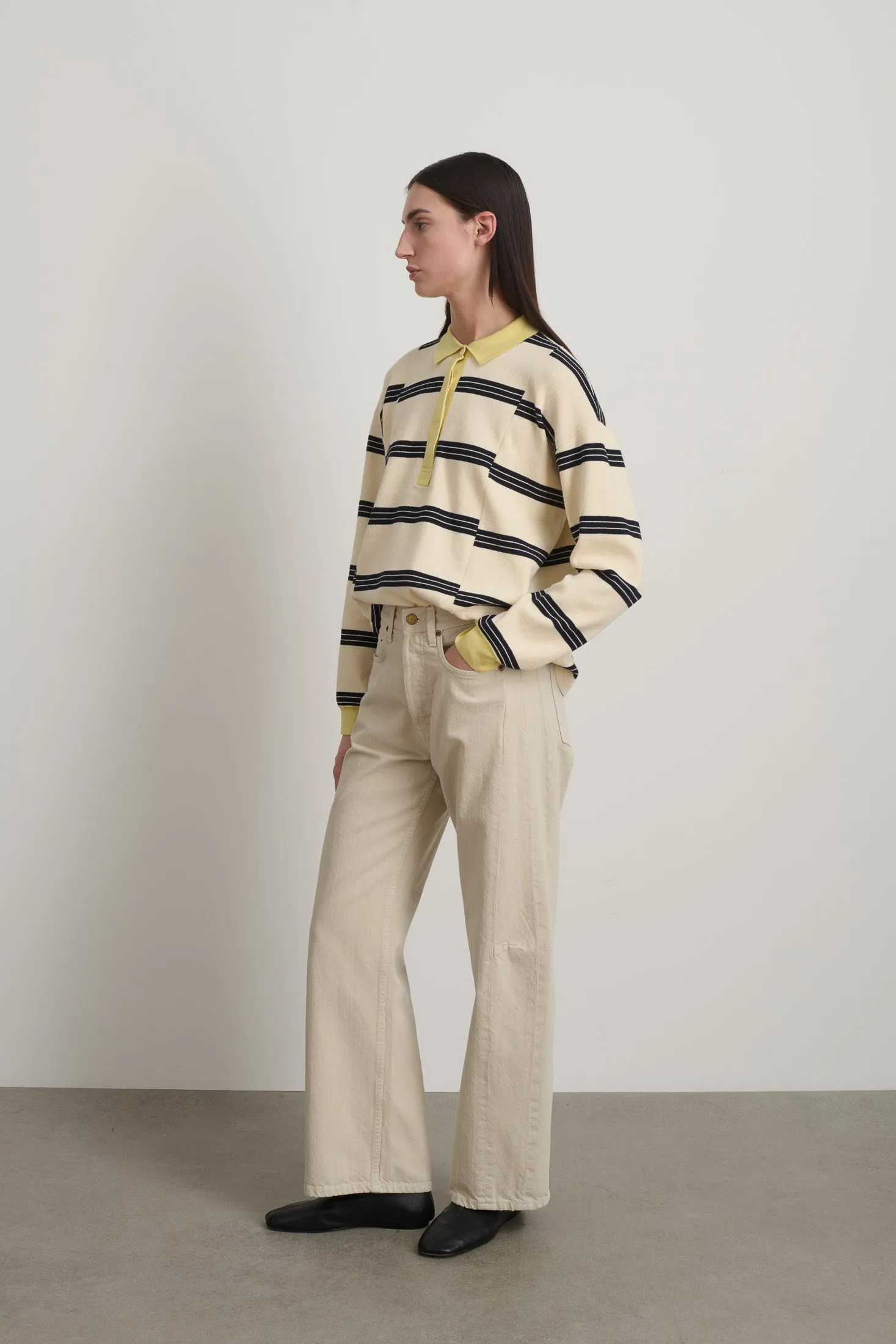 Slim Lasso Jean Chalk Overdye sold by B Sides Jeans product image thumbnail 2