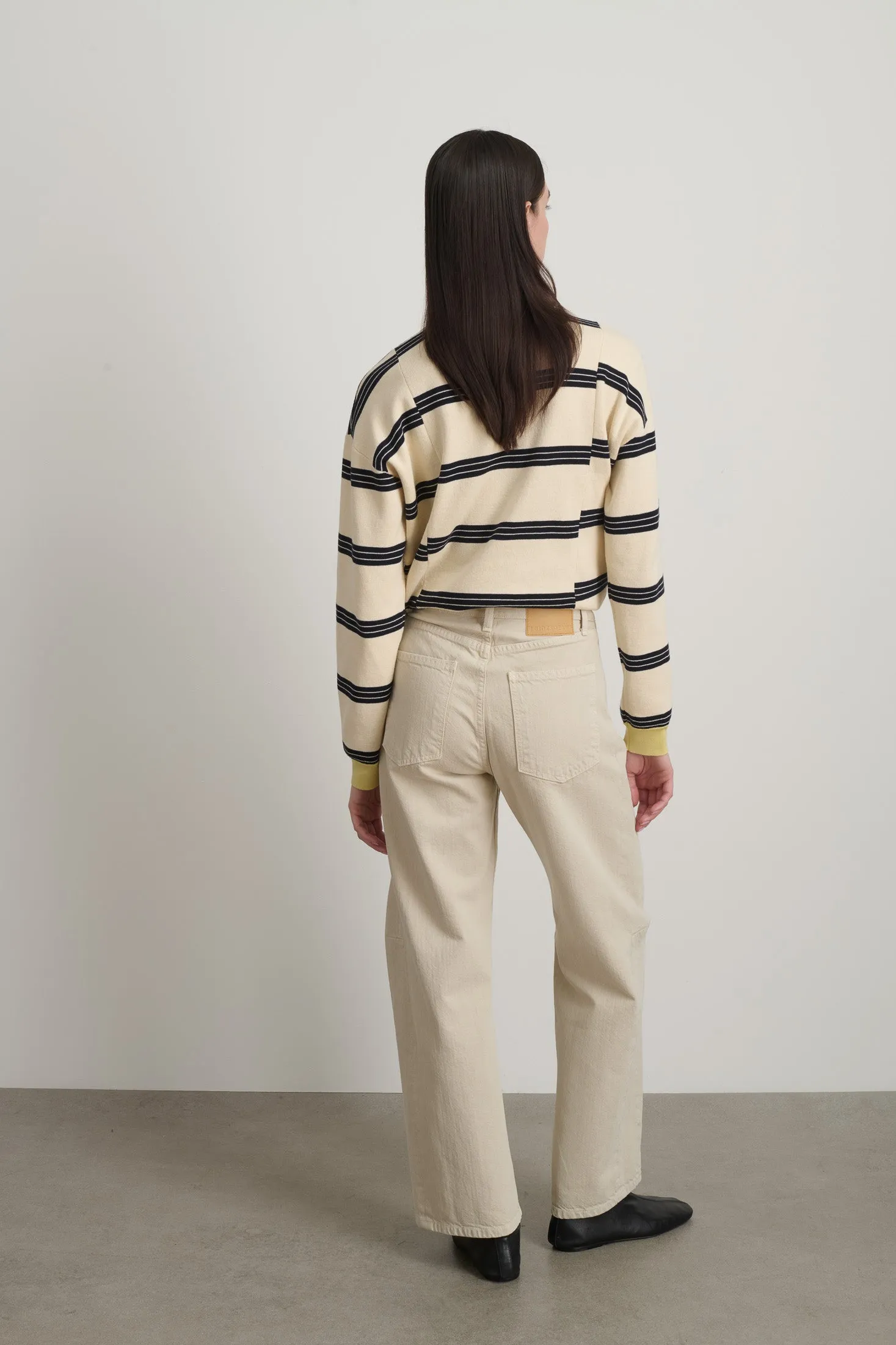 Slim Lasso Jean Chalk Overdye sold by B Sides Jeans product image thumbnail 3