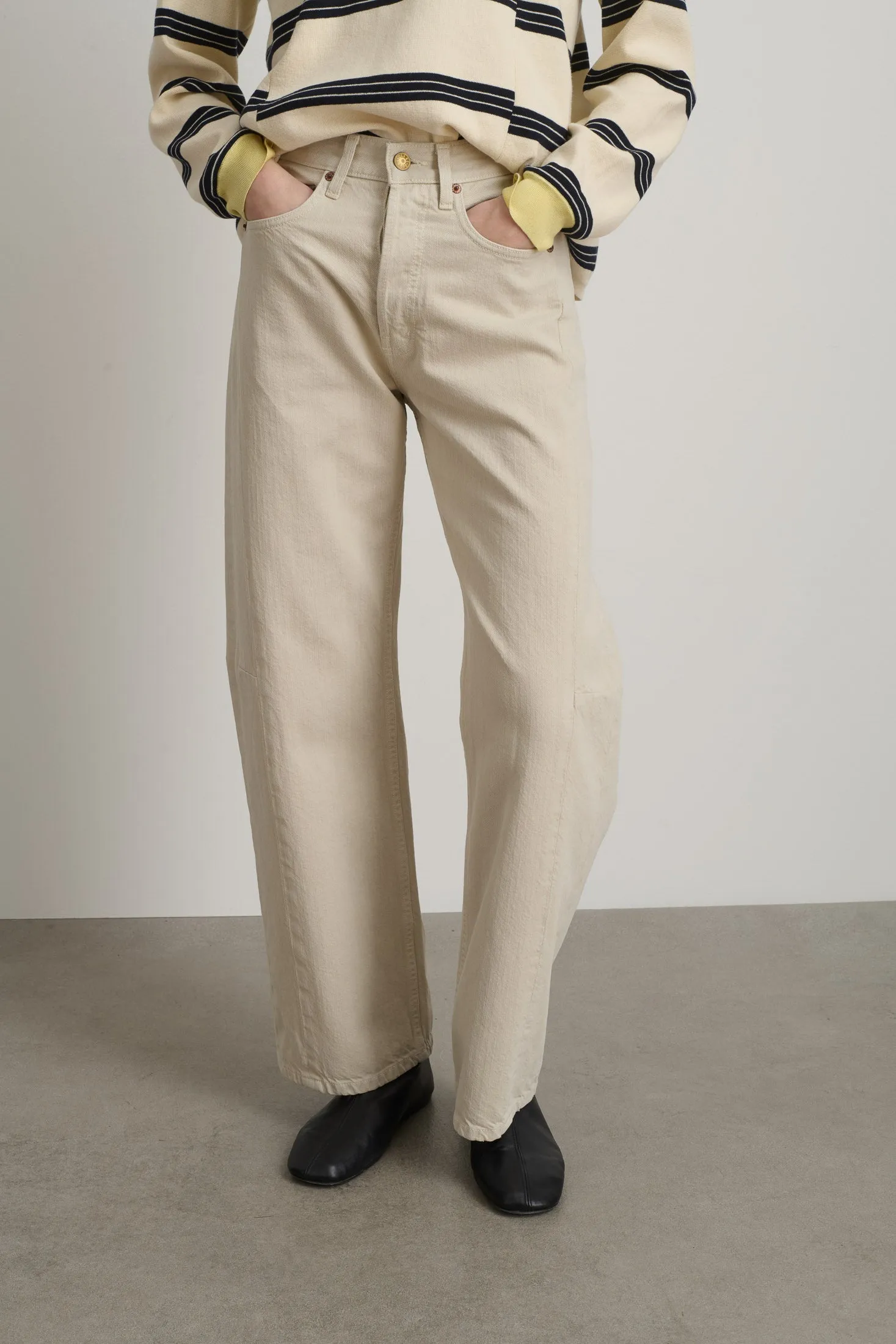 Slim Lasso Jean Chalk Overdye sold by B Sides Jeans product image thumbnail 5