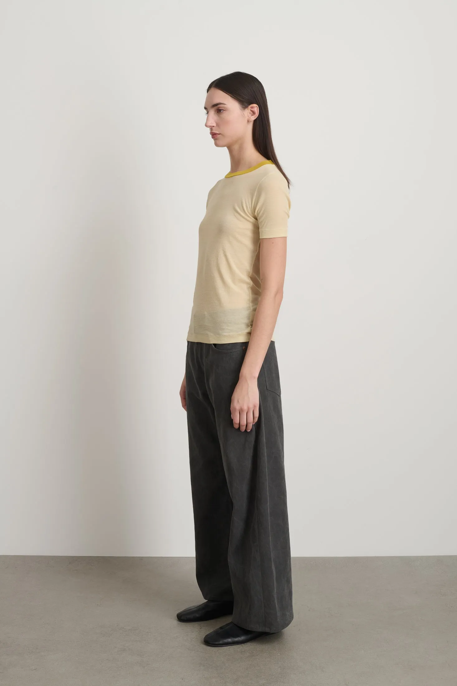 Ringer Tee Light Yellow/Yellow sold by B Sides Jeans product image thumbnail 4